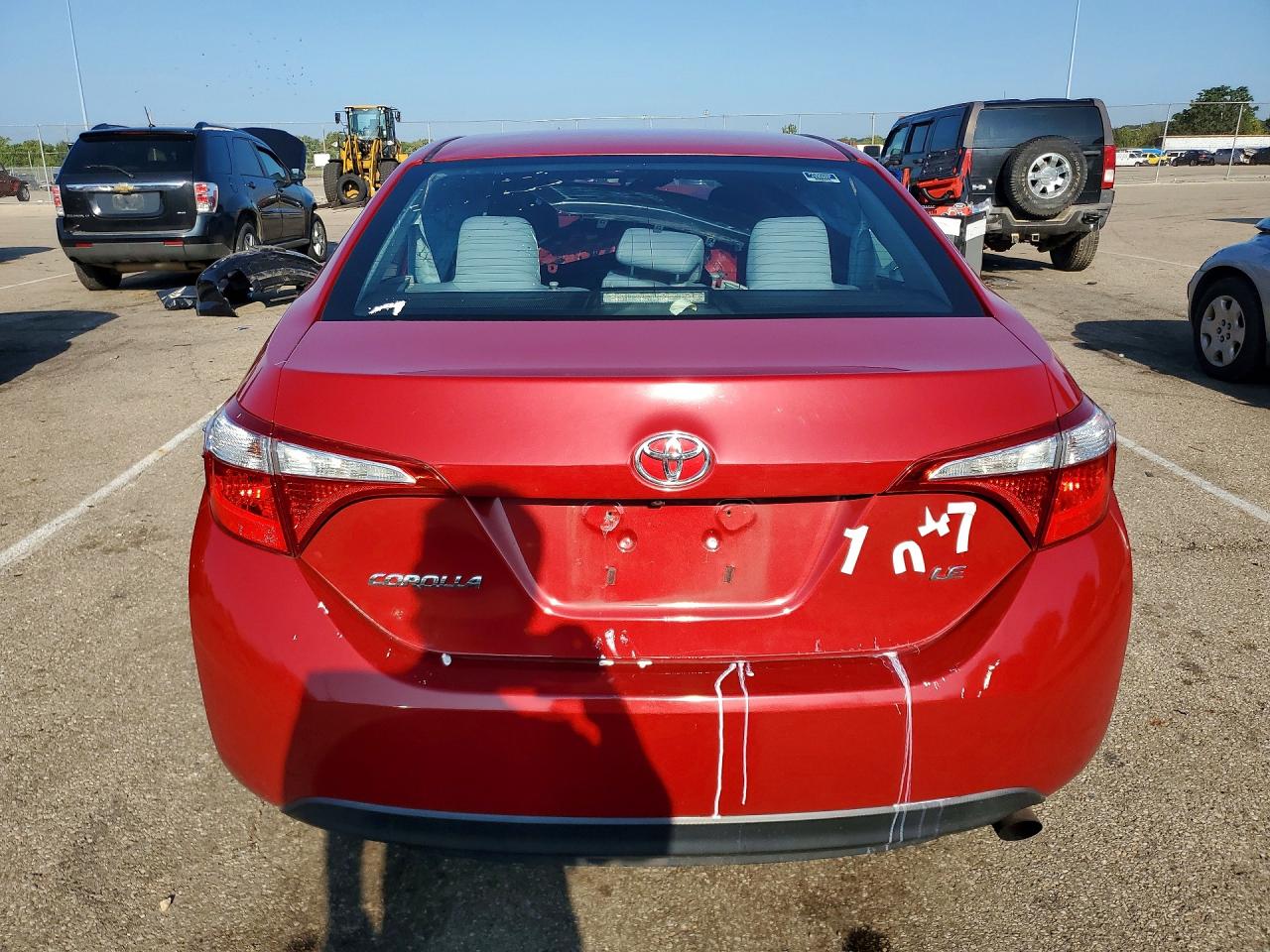 2015 Toyota Corolla Le Красный vin: 2T1BURHE9FC237022