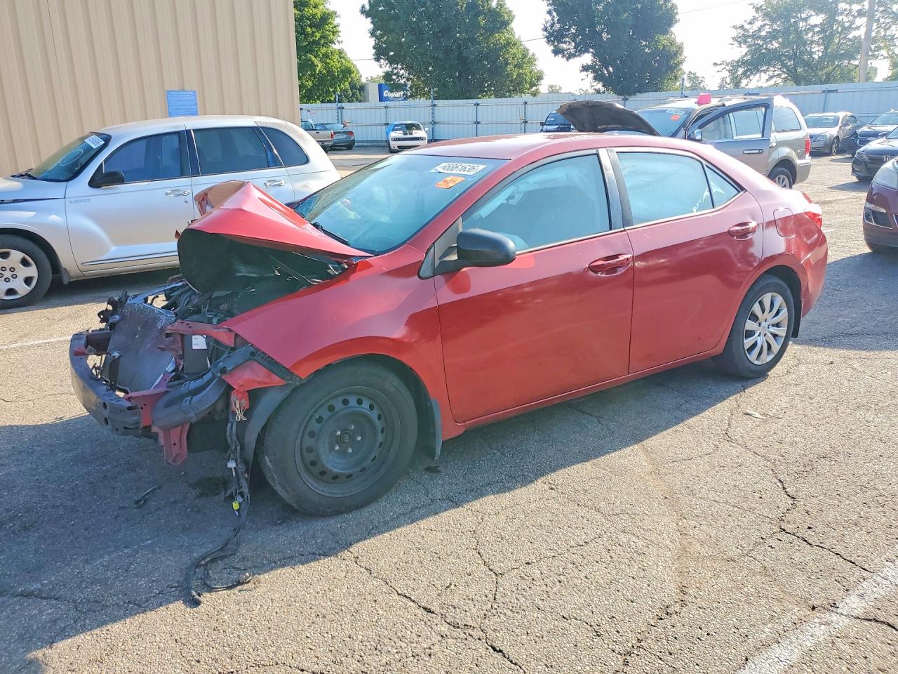 2015 Toyota Corolla Le Красный vin: 2T1BURHE9FC237022