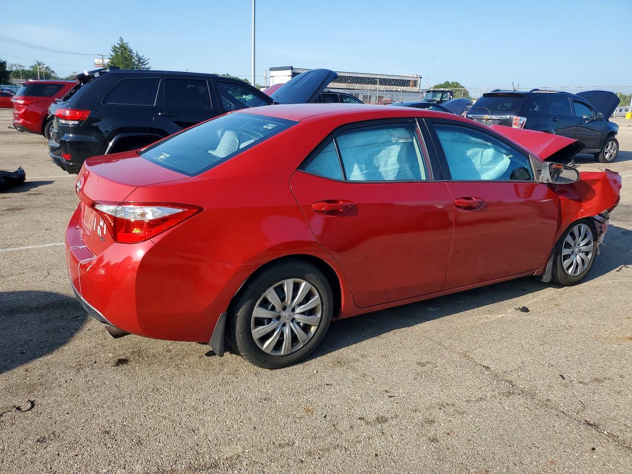 2015 Toyota Corolla Le Красный vin: 2T1BURHE9FC237022