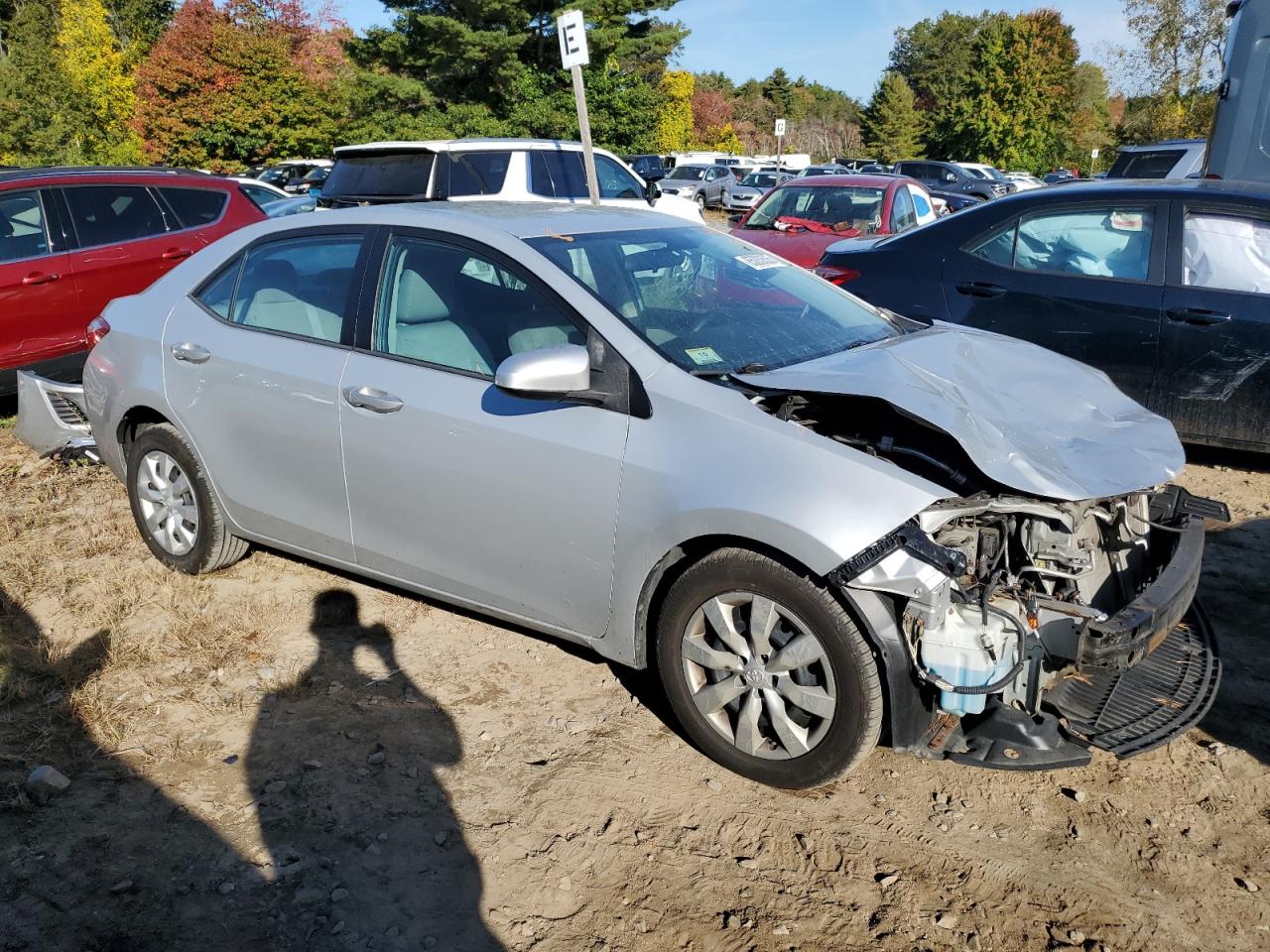 2015 Toyota Corolla Le Silver vin: 2T1BURHE9FC237246