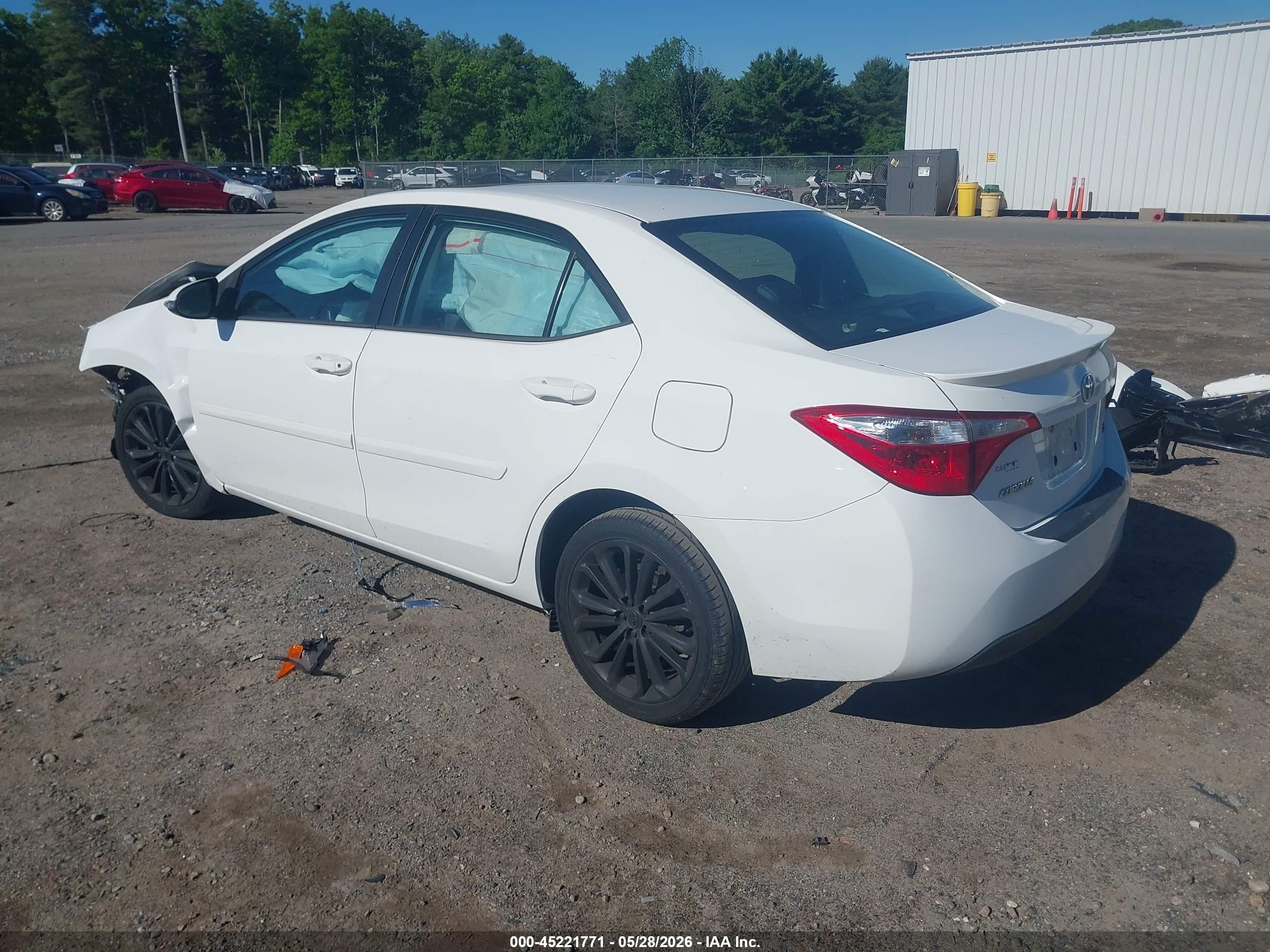 2015 Toyota Corolla S Plus White vin: 2T1BURHE9FC241359
