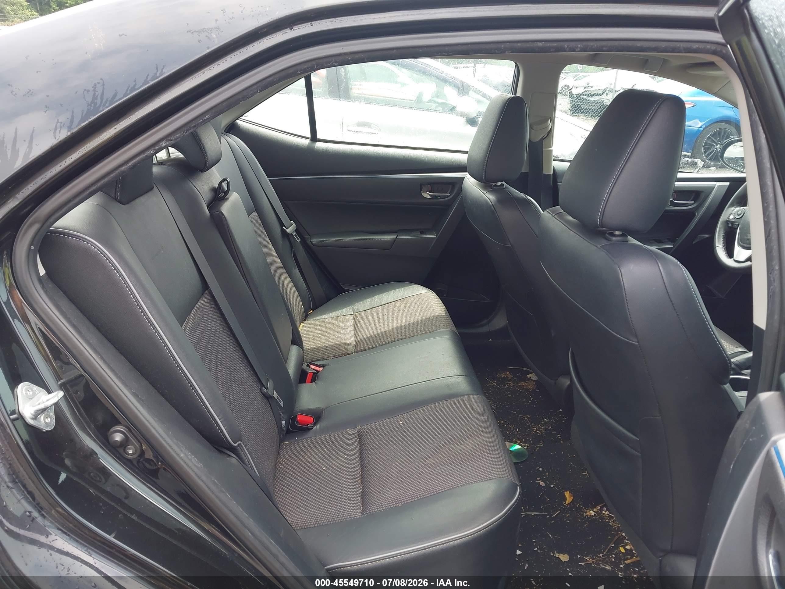 2015 Toyota Corolla S Plus Black vin: 2T1BURHE9FC242639