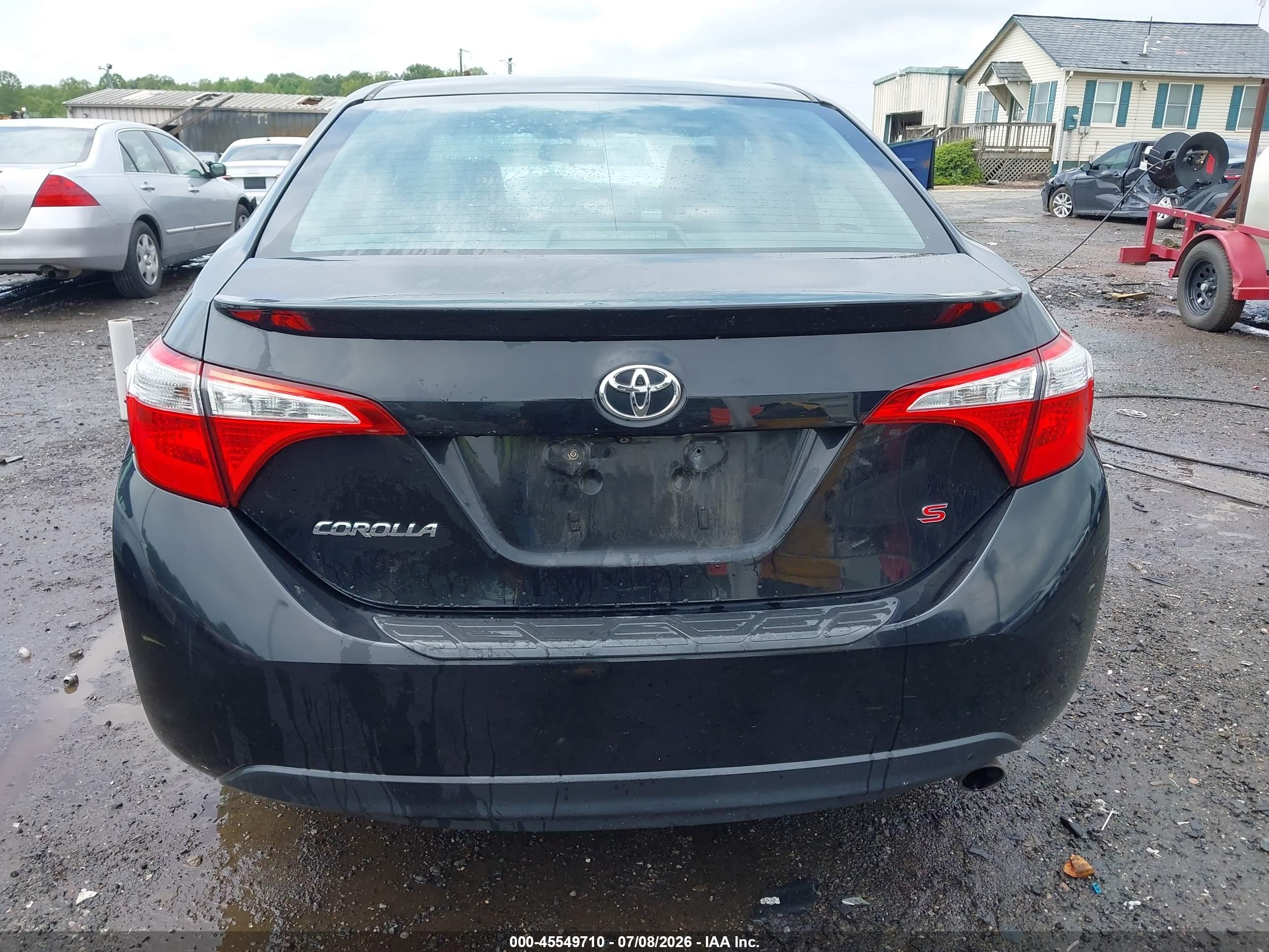 2015 Toyota Corolla S Plus Black vin: 2T1BURHE9FC242639