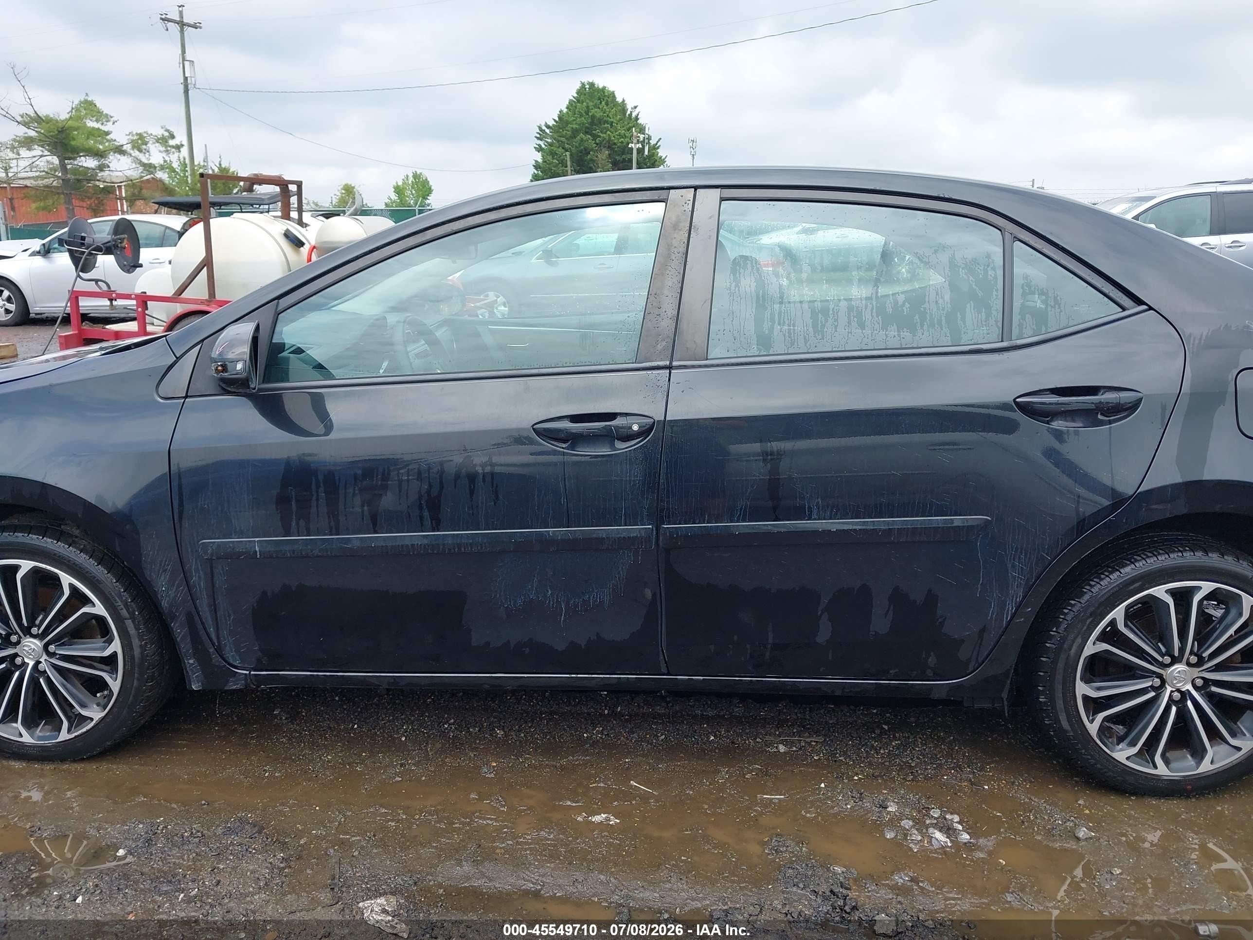 2015 Toyota Corolla S Plus Black vin: 2T1BURHE9FC242639