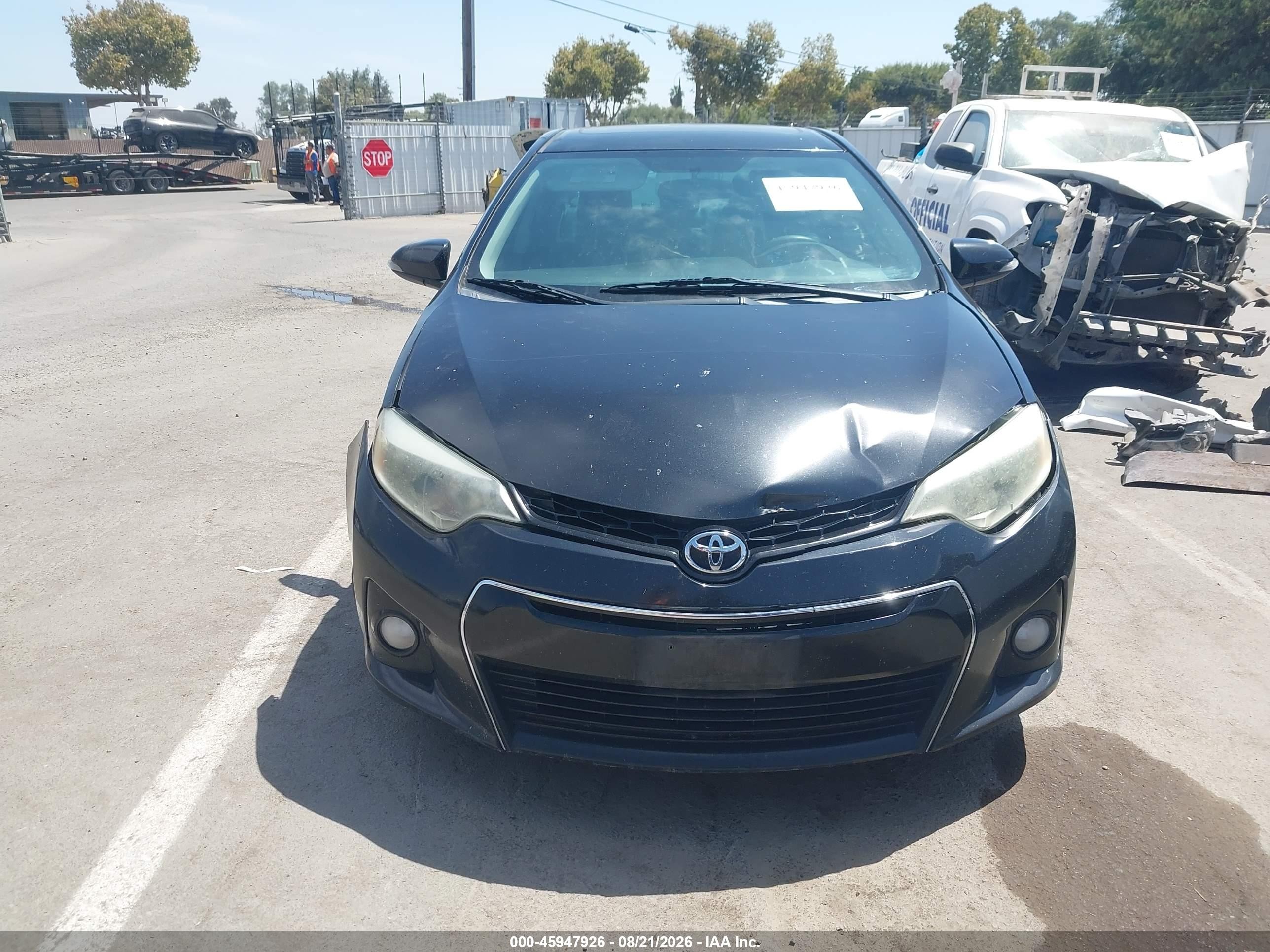 2015 Toyota Corolla S Plus Black vin: 2T1BURHE9FC260610