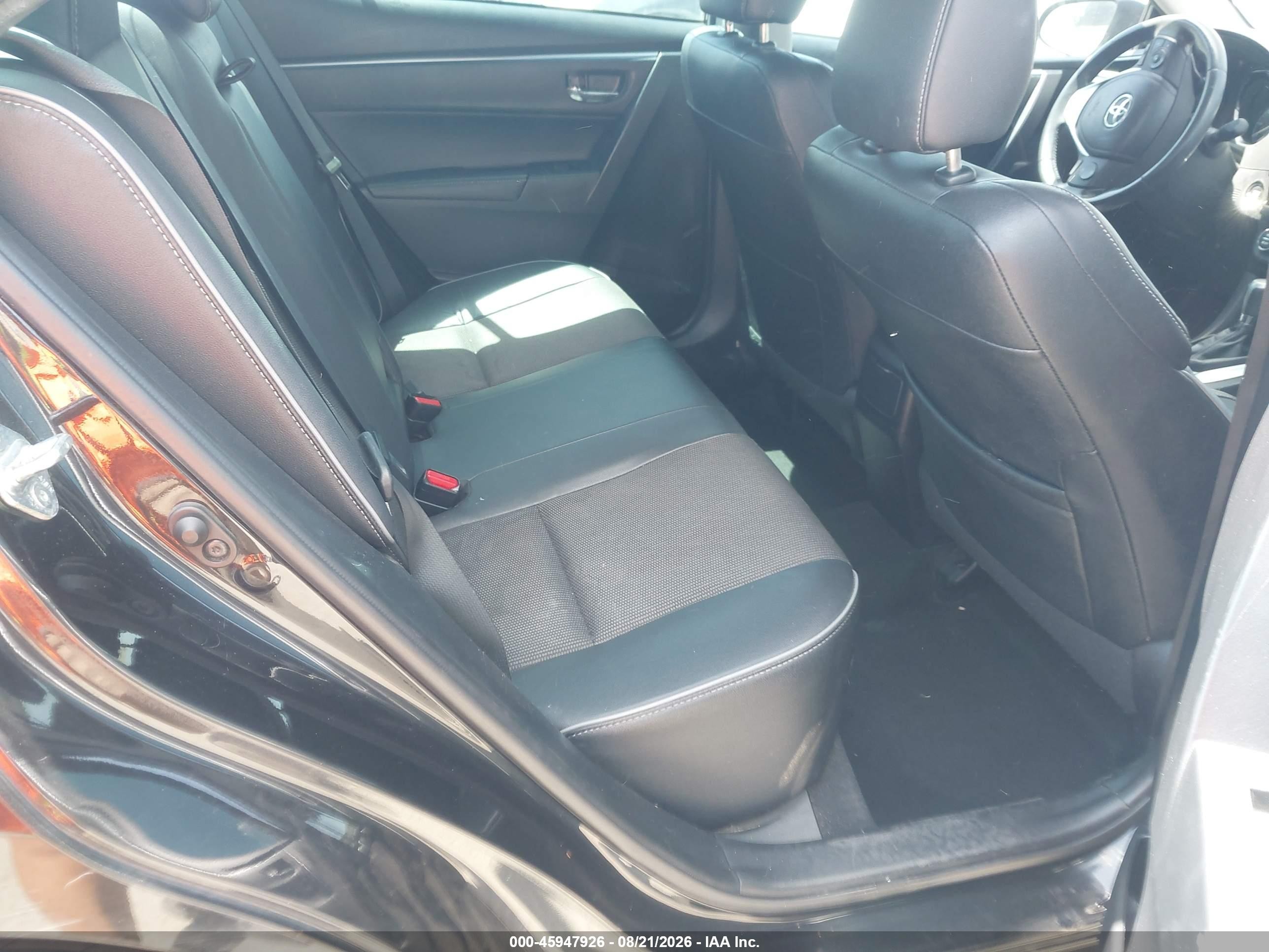 2015 Toyota Corolla S Plus Black vin: 2T1BURHE9FC260610