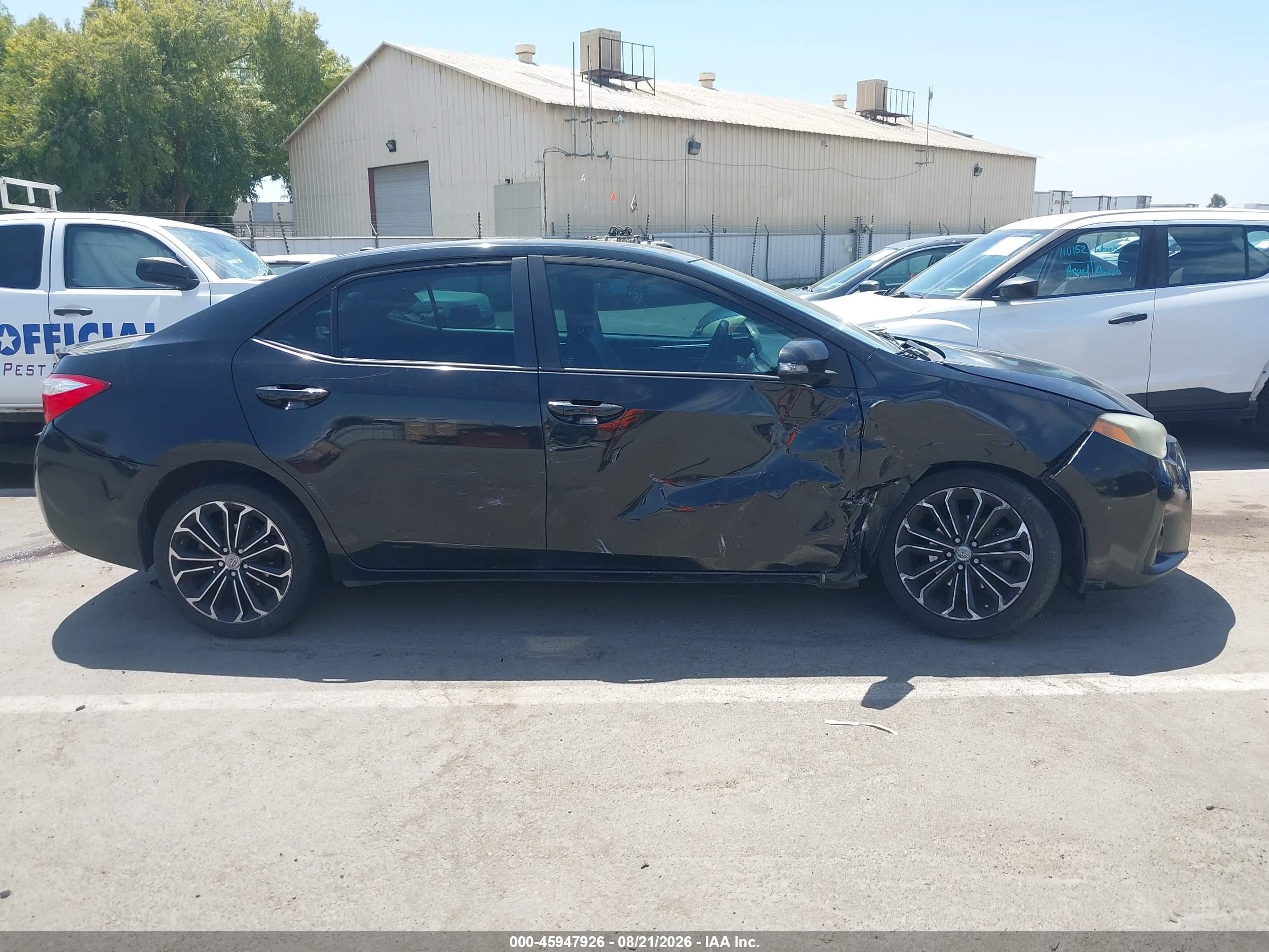 2015 Toyota Corolla S Plus Black vin: 2T1BURHE9FC260610