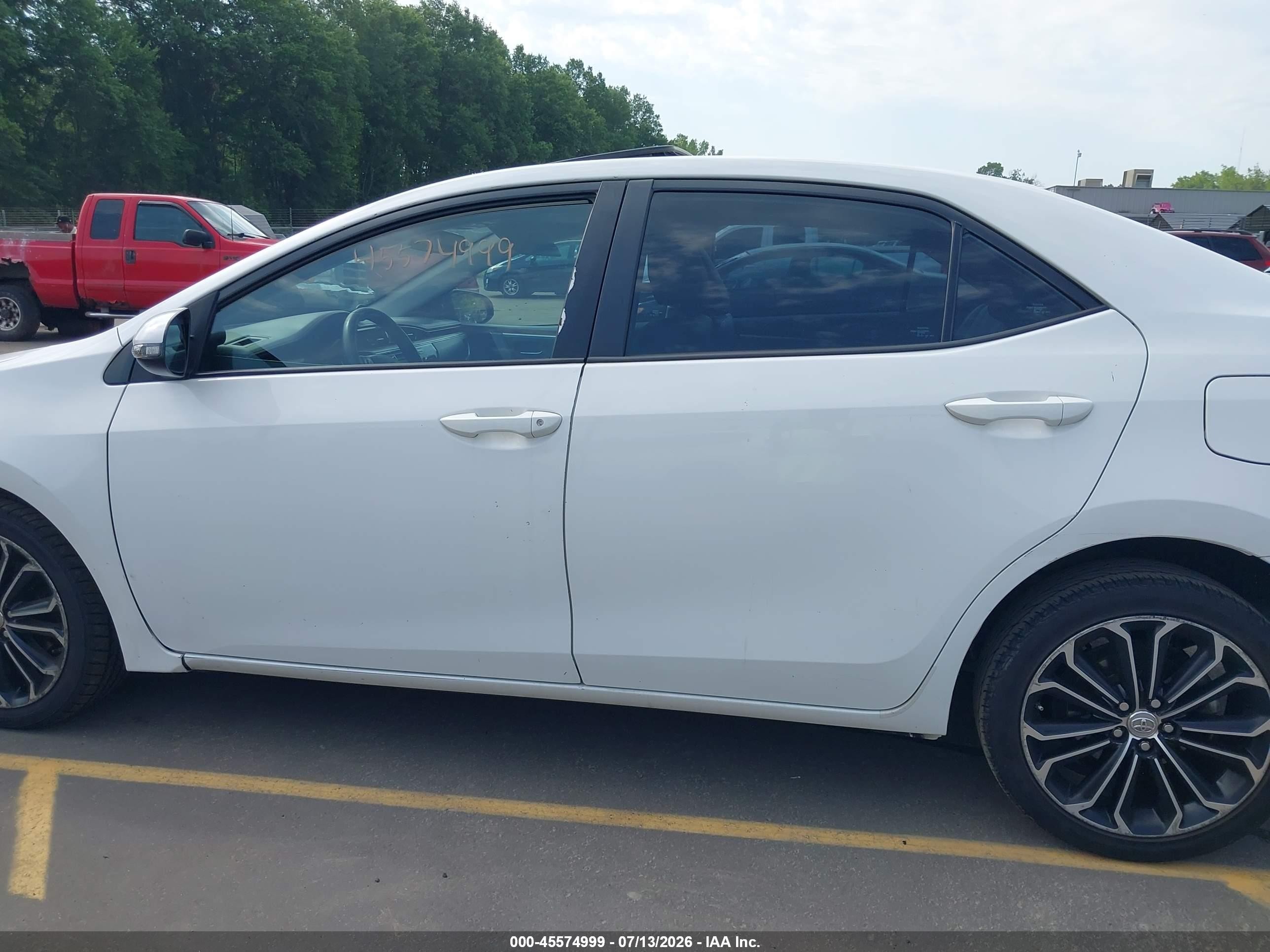 2015 Toyota Corolla S Plus White vin: 2T1BURHE9FC262910