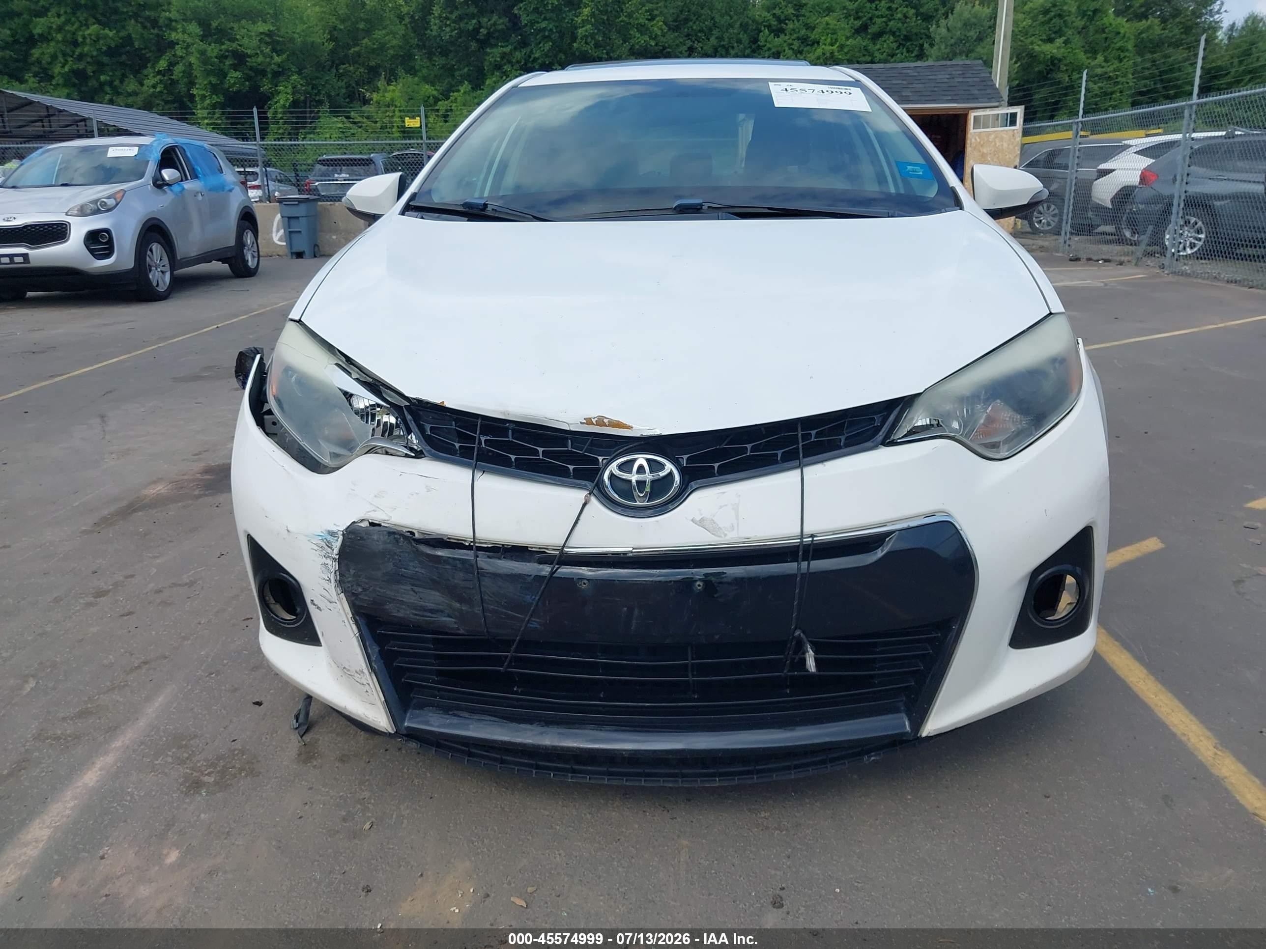 2015 Toyota Corolla S Plus White vin: 2T1BURHE9FC262910