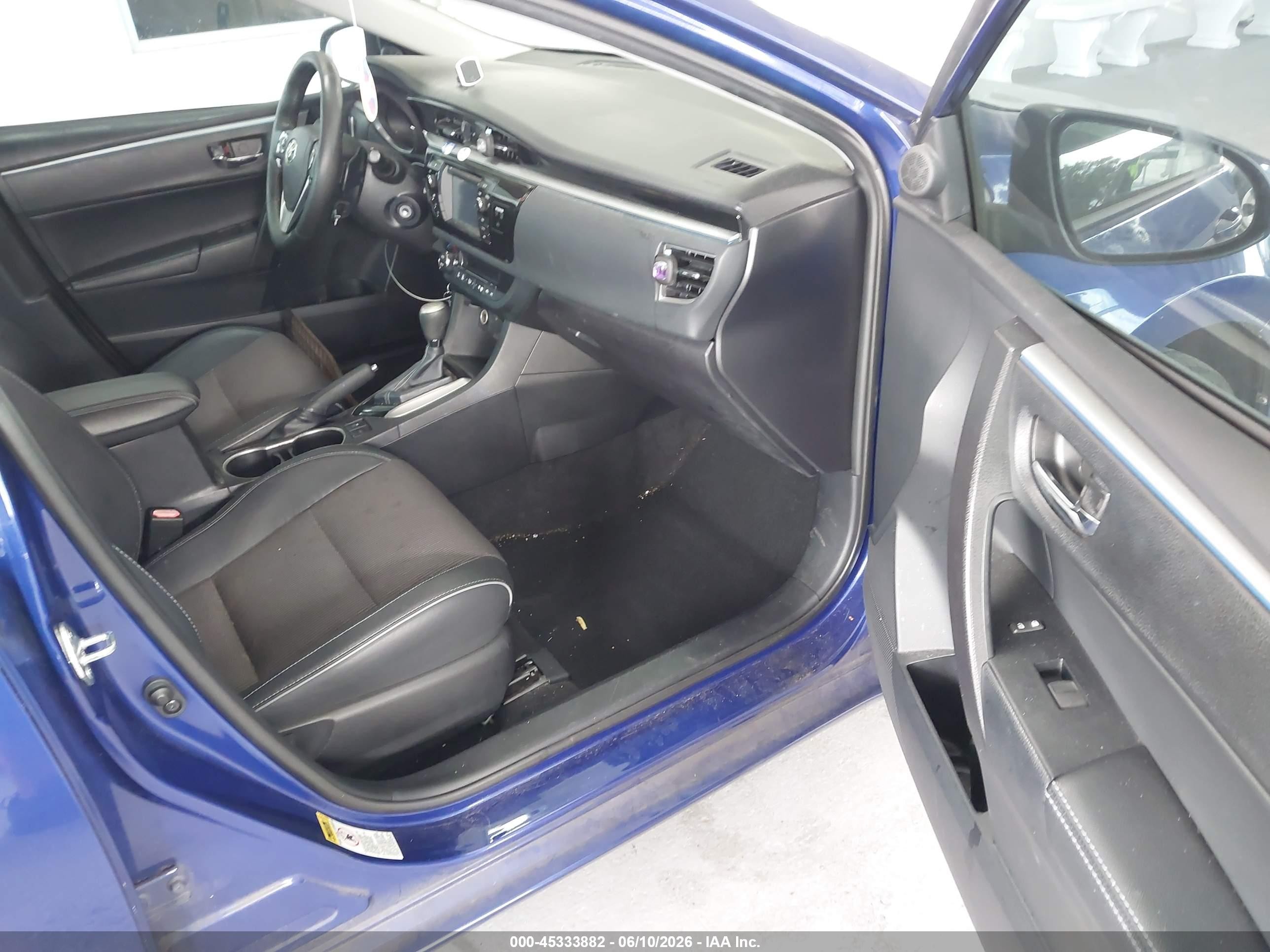 2015 Toyota Corolla S Plus Blue vin: 2T1BURHE9FC263295