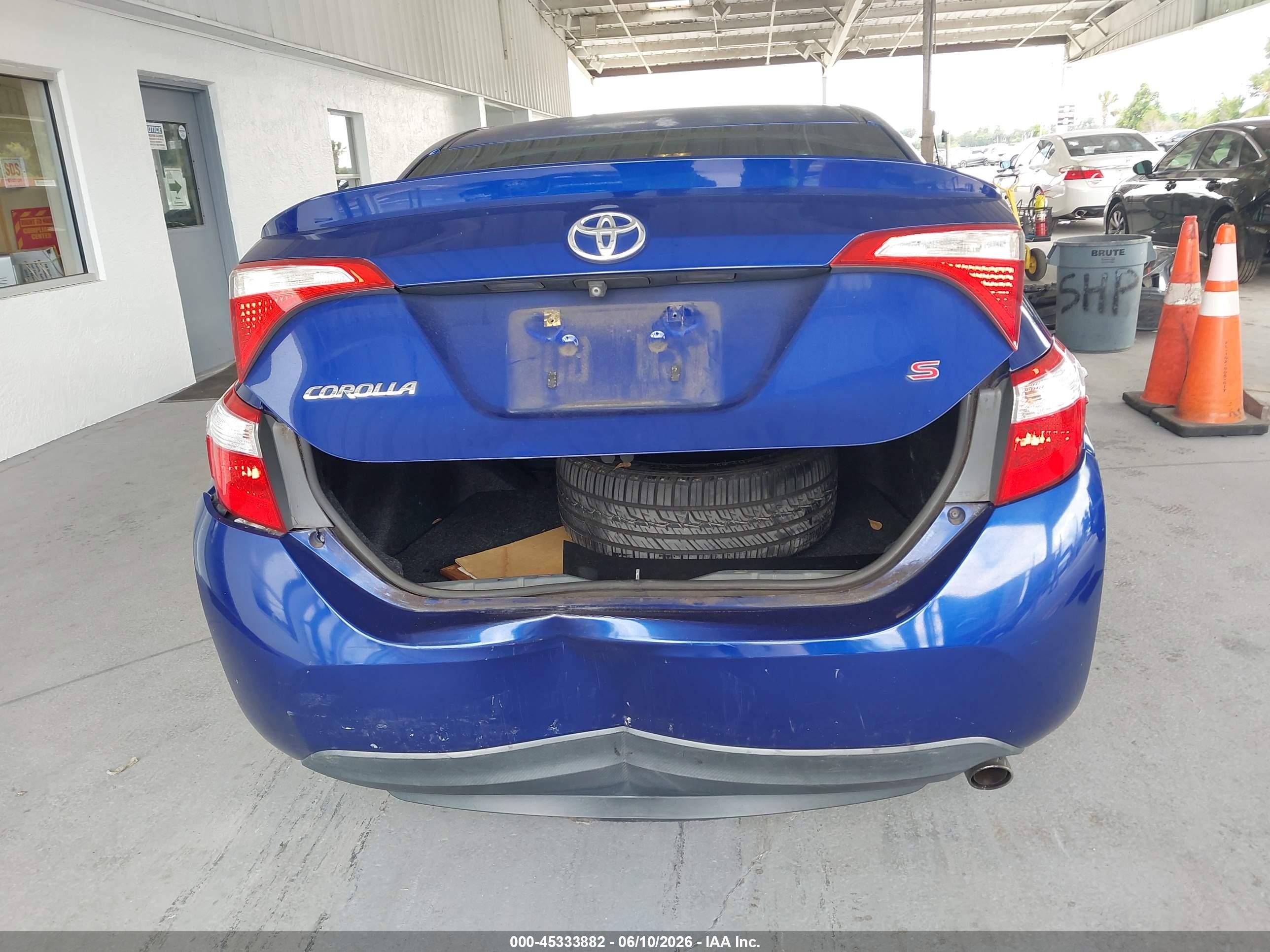 2015 Toyota Corolla S Plus Blue vin: 2T1BURHE9FC263295