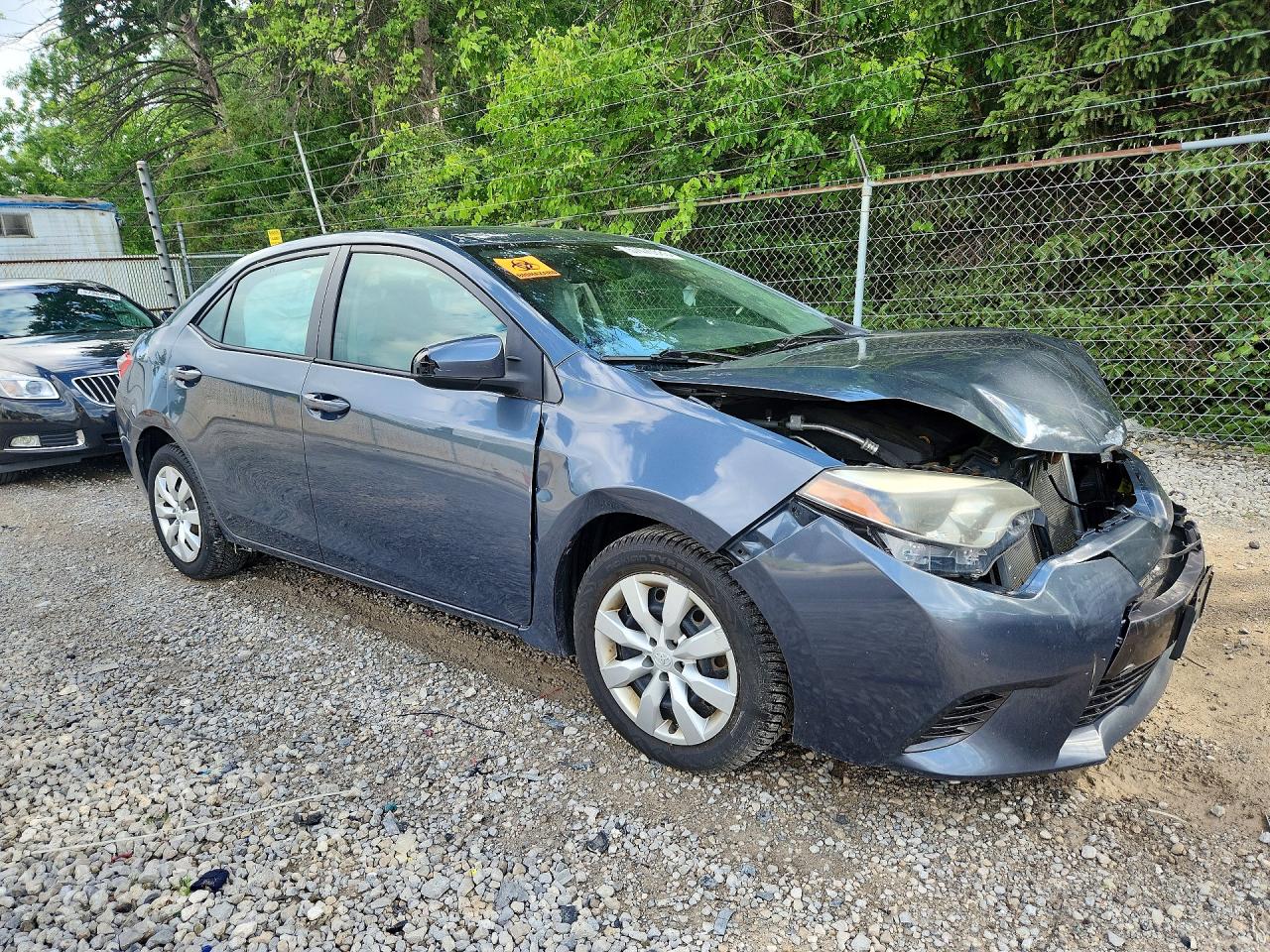 2015 Toyota Corolla Le Gray vin: 2T1BURHE9FC265175