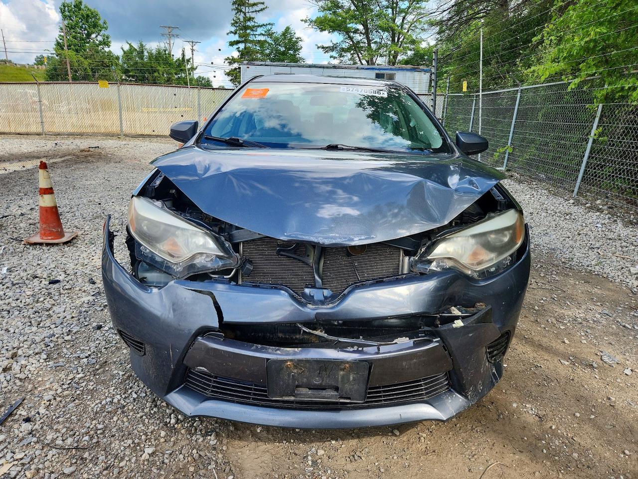 2015 Toyota Corolla Le Gray vin: 2T1BURHE9FC265175