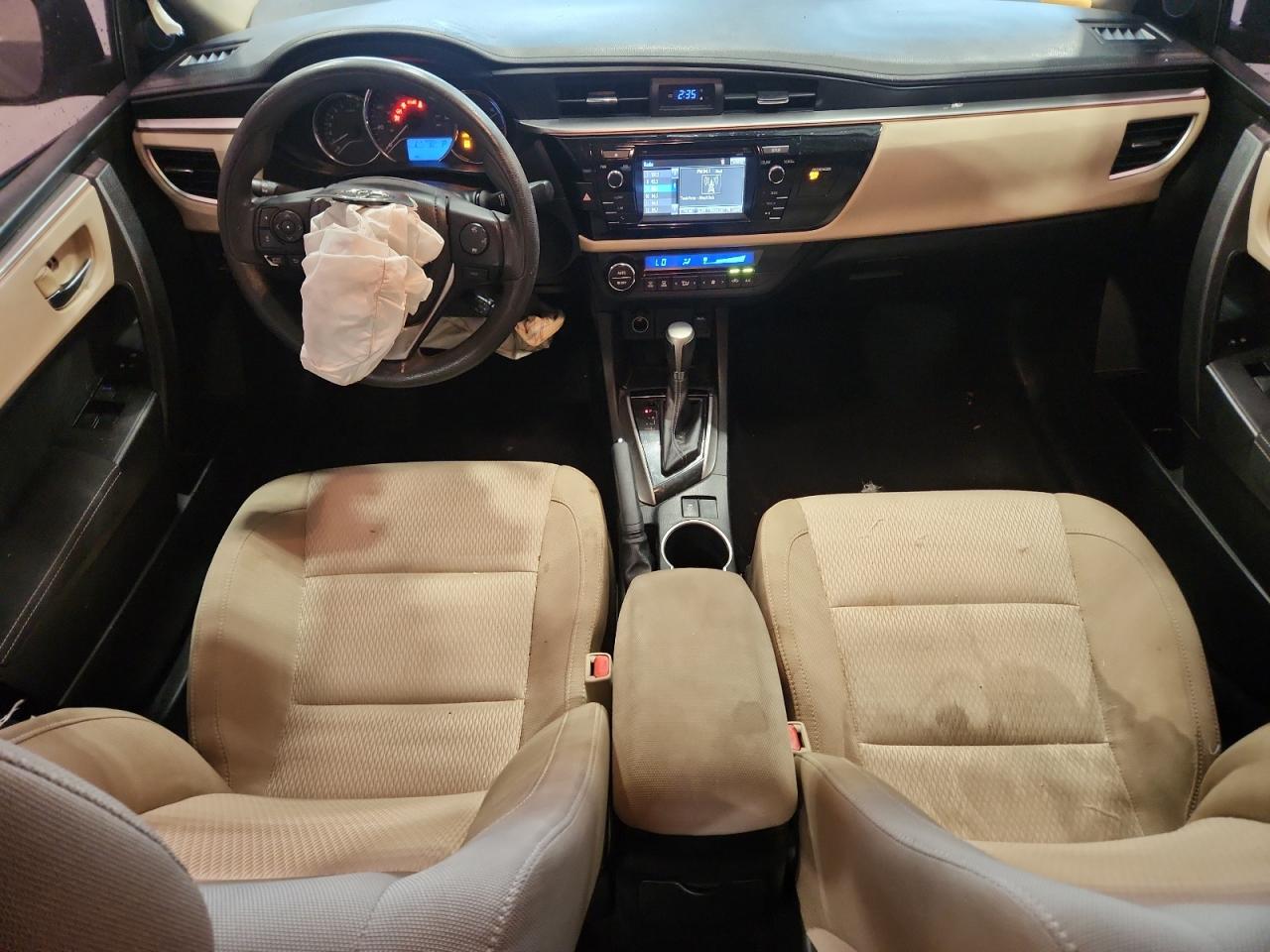 2015 Toyota Corolla Le Серый vin: 2T1BURHE9FC266536