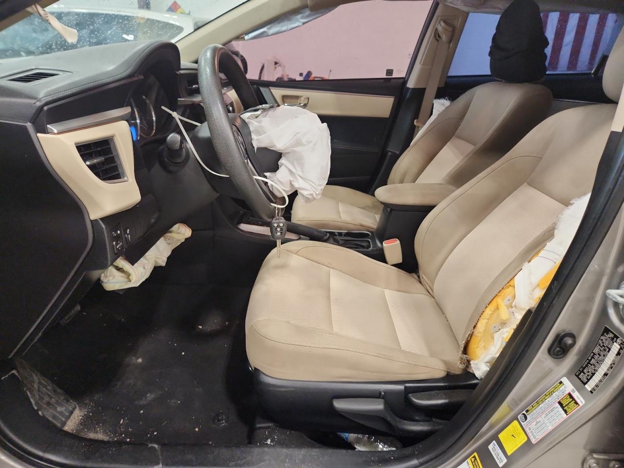 2015 Toyota Corolla Le Серый vin: 2T1BURHE9FC266536