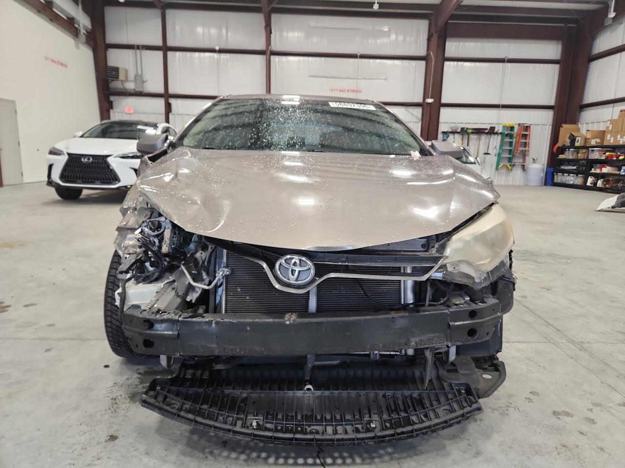 2015 Toyota Corolla Le Серый vin: 2T1BURHE9FC266536