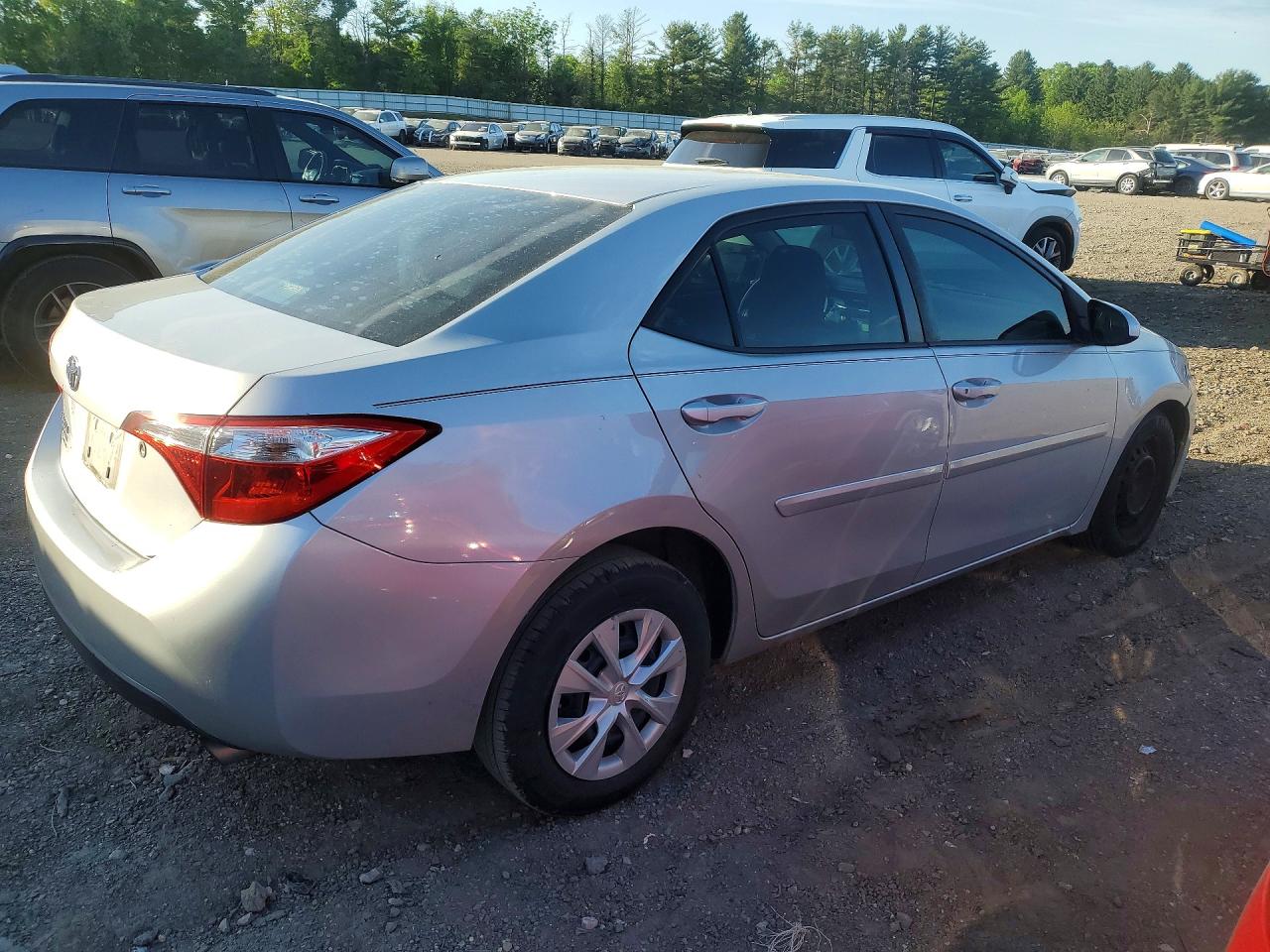 2015 Toyota Corolla L Silver vin: 2T1BURHE9FC286706