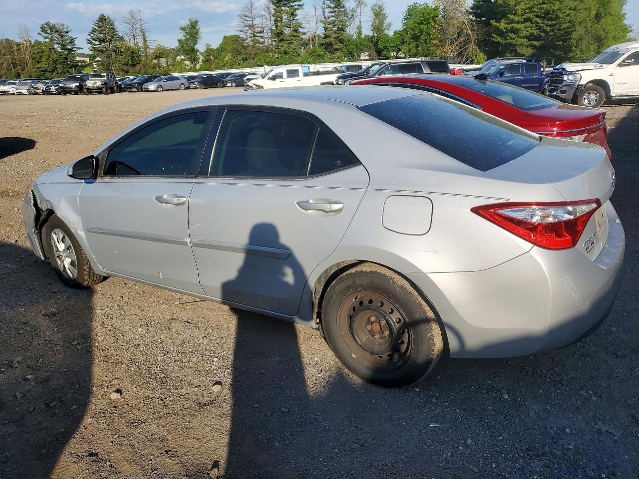 2015 Toyota Corolla L Silver vin: 2T1BURHE9FC286706