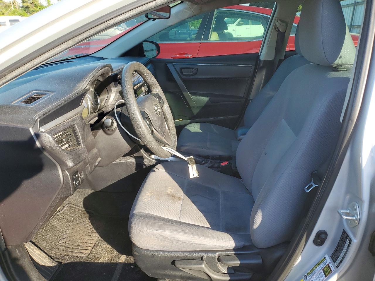 2015 Toyota Corolla L Silver vin: 2T1BURHE9FC286706
