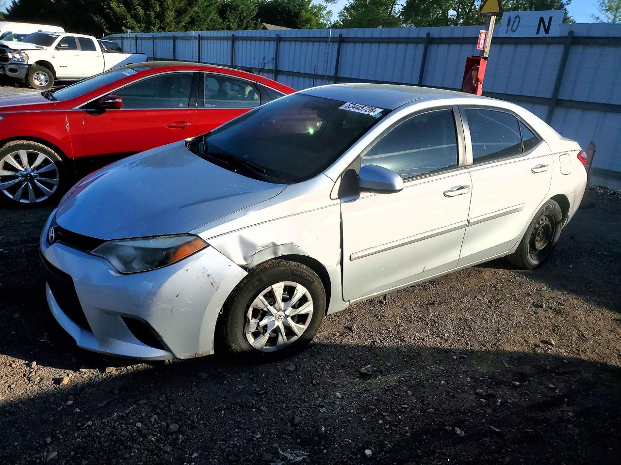 2015 Toyota Corolla L Silver vin: 2T1BURHE9FC286706
