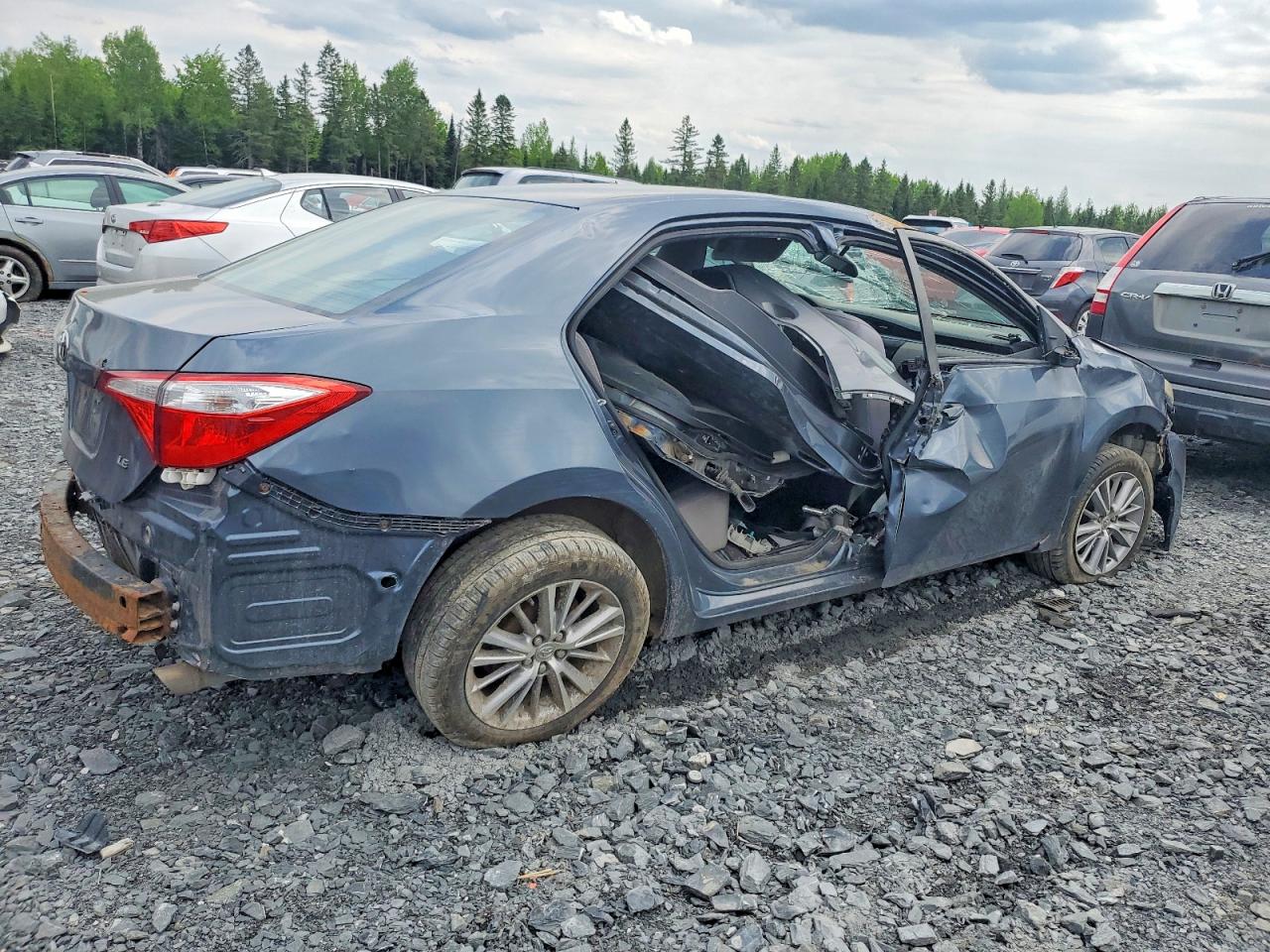 2015 Toyota Corolla L Charcoal vin: 2T1BURHE9FC288634