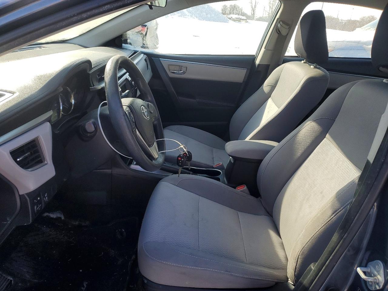 2015 Toyota Corolla L Charcoal vin: 2T1BURHE9FC314178