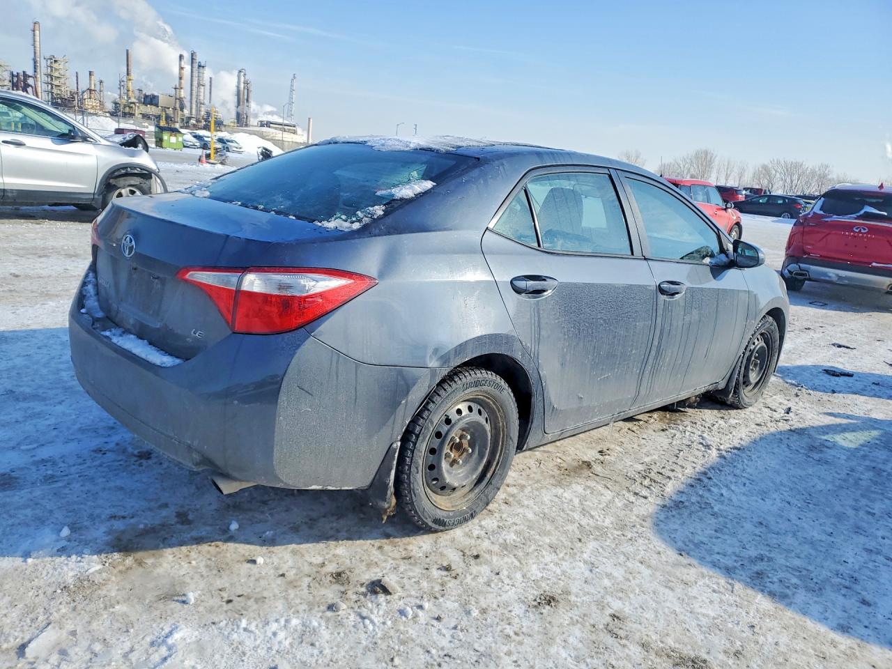 2015 Toyota Corolla L Charcoal vin: 2T1BURHE9FC314178