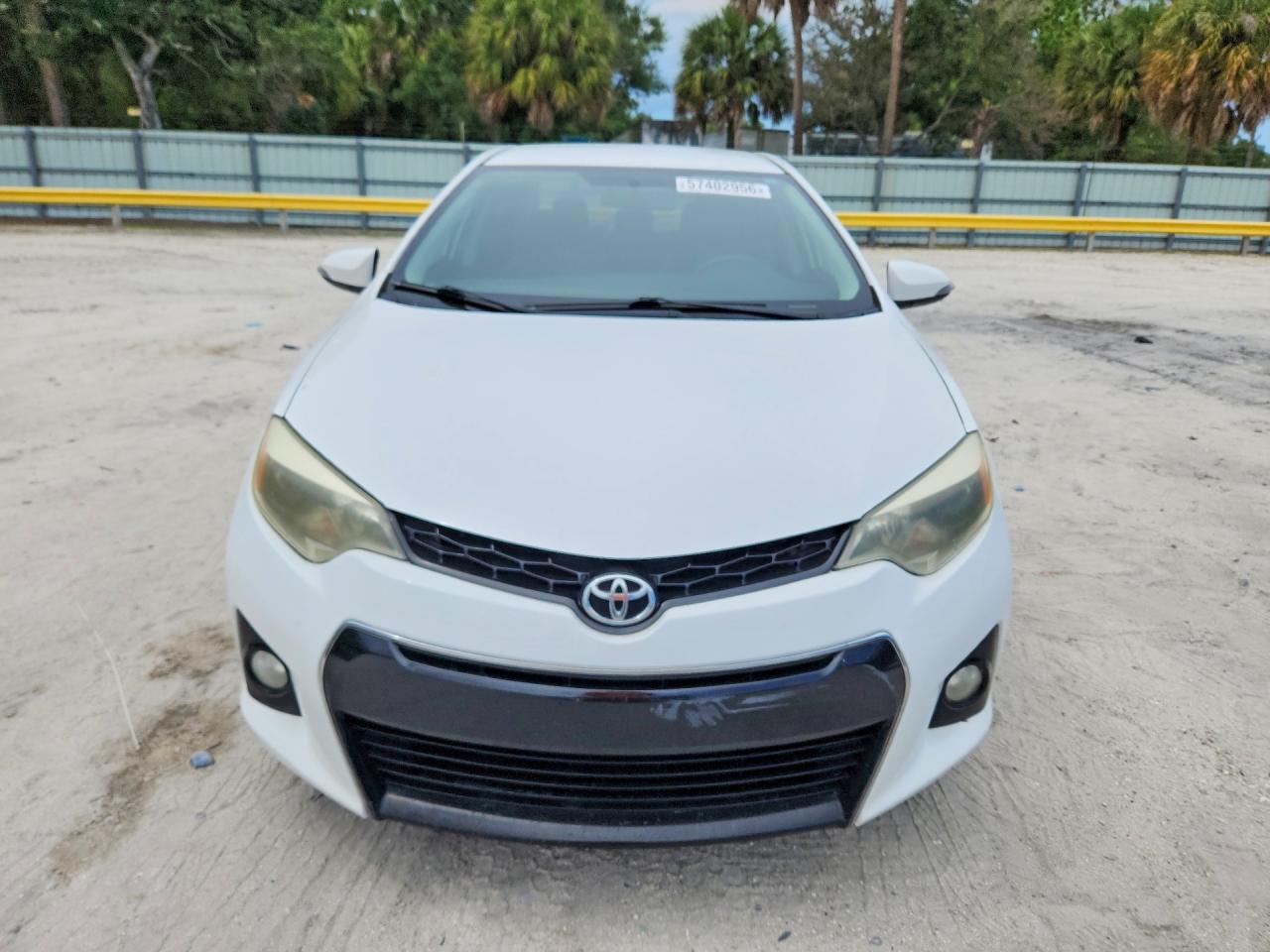 2015 Toyota Corolla S Plus White vin: 2T1BURHE9FC322894