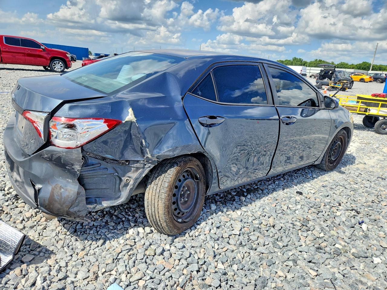 2015 Toyota Corolla Gray vin: 2T1BURHE9FC325889