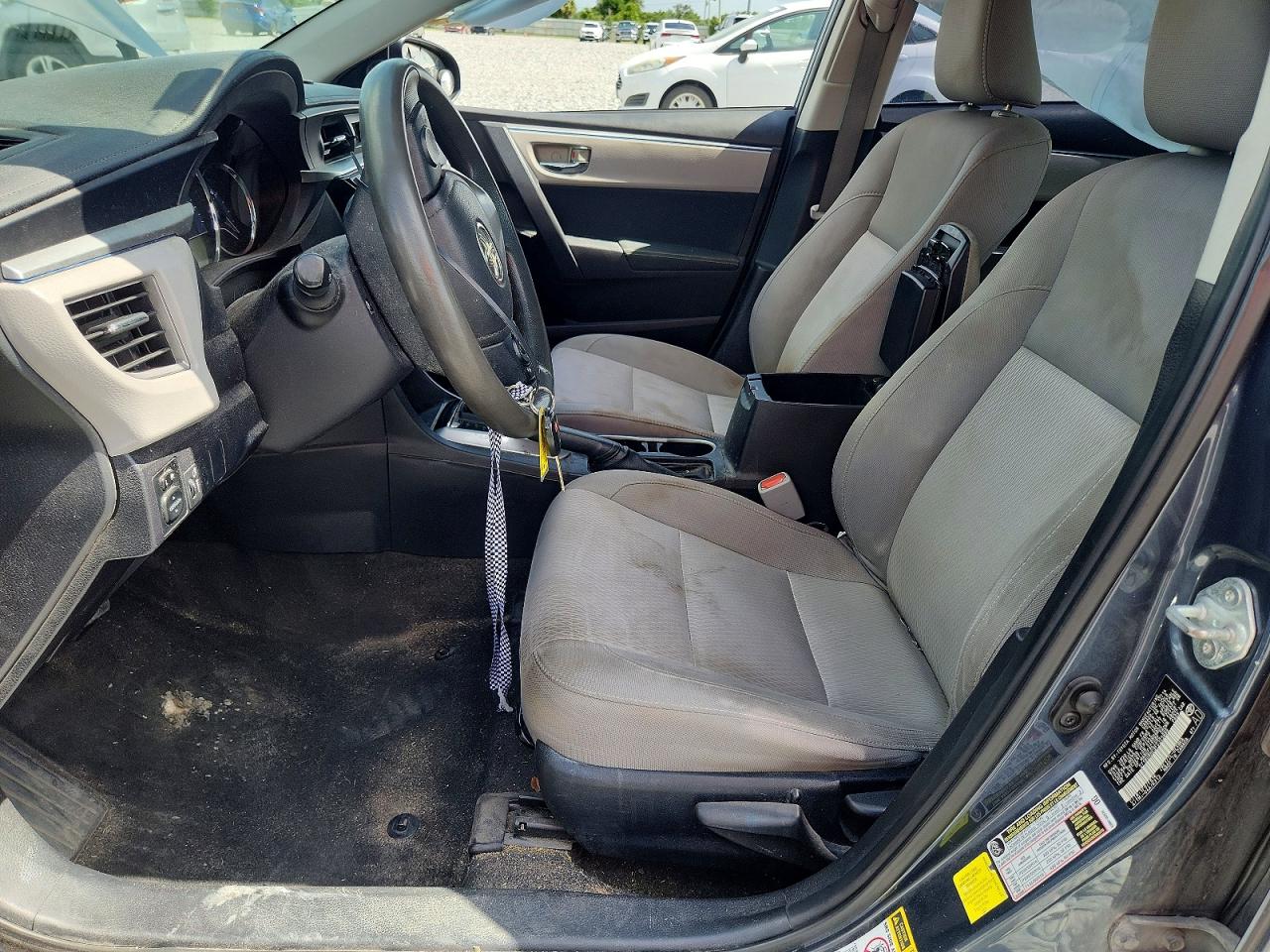 2015 Toyota Corolla Gray vin: 2T1BURHE9FC325889