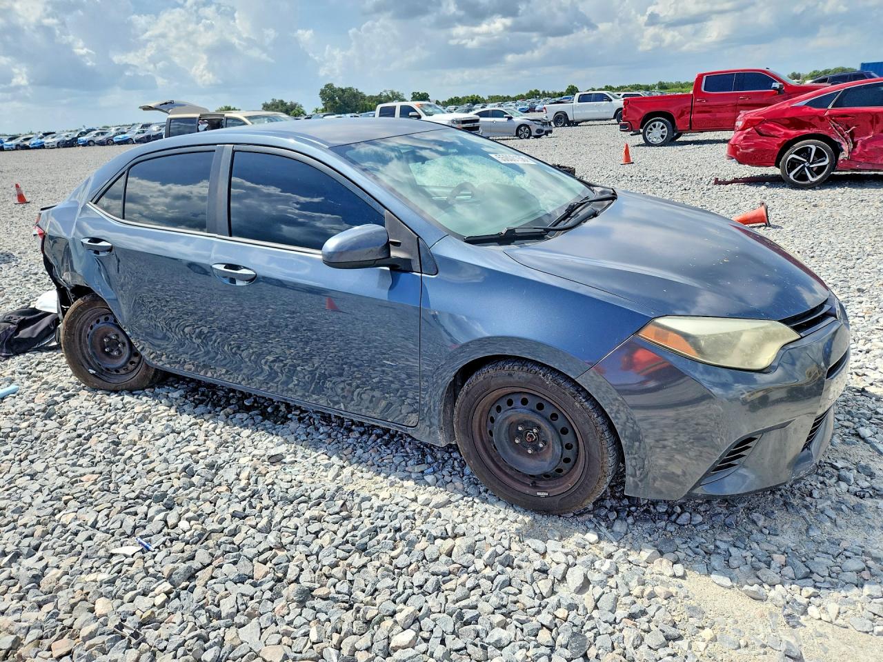 2015 Toyota Corolla Gray vin: 2T1BURHE9FC325889