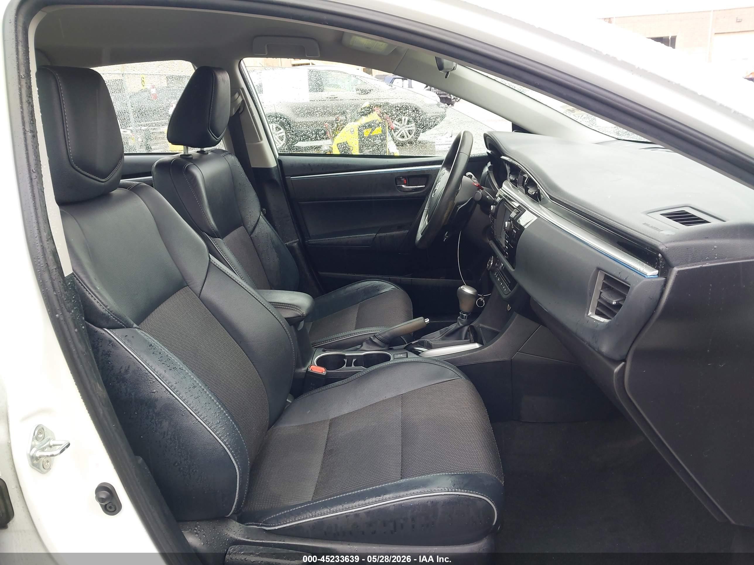 2015 Toyota Corolla S Plus Белый vin: 2T1BURHE9FC329439