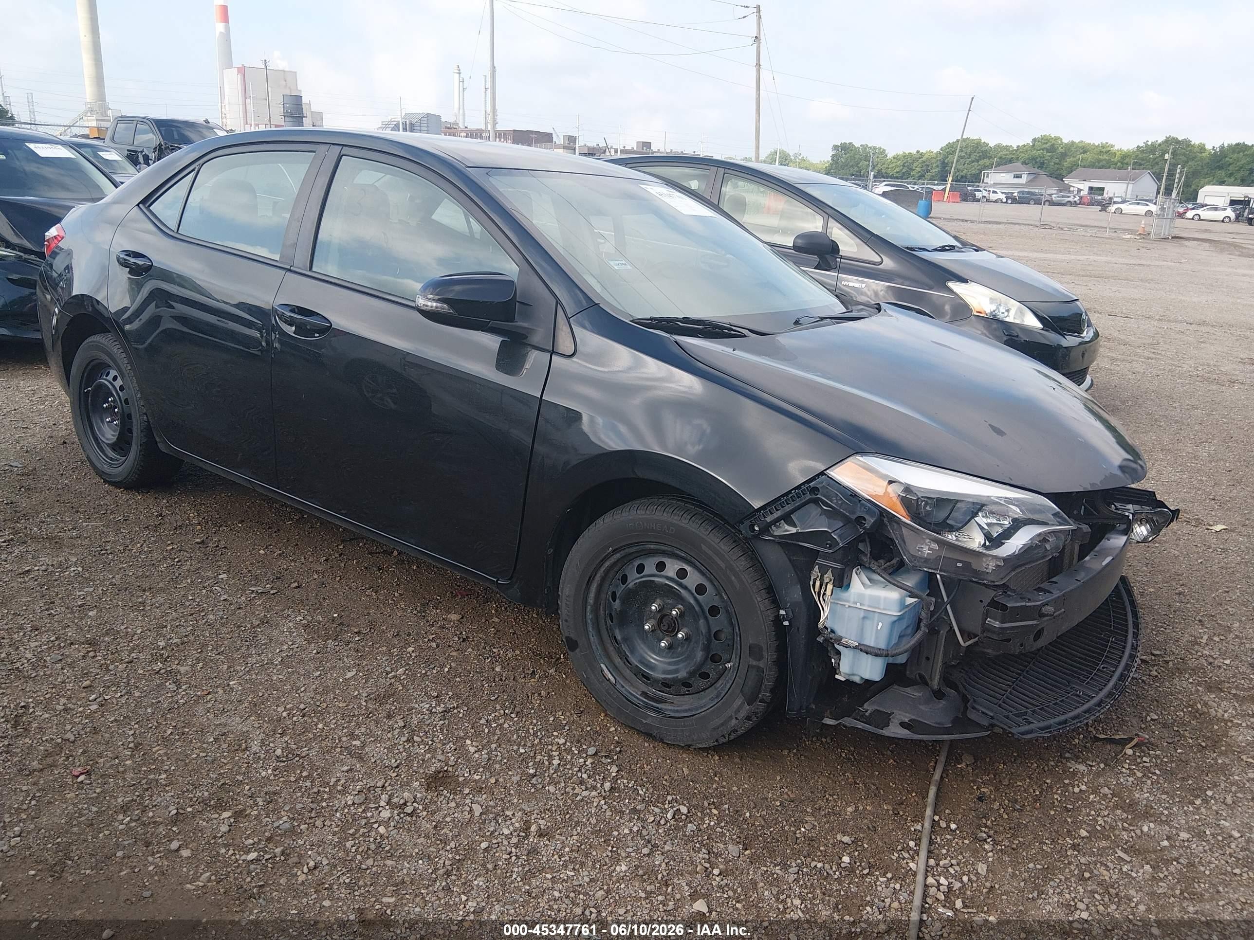 2015 Toyota Corolla S Black vin: 2T1BURHE9FC332373