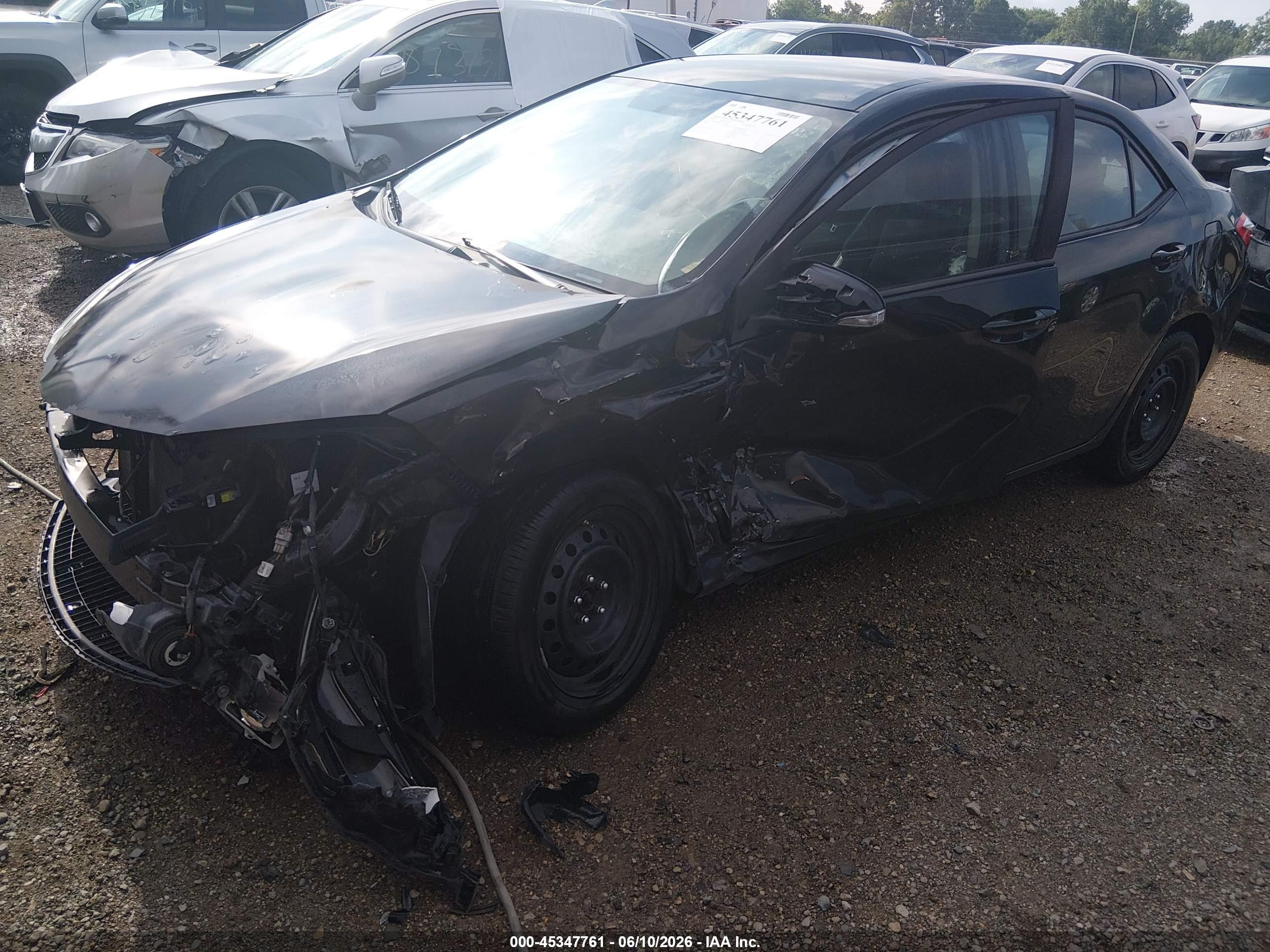 2015 Toyota Corolla S Black vin: 2T1BURHE9FC332373