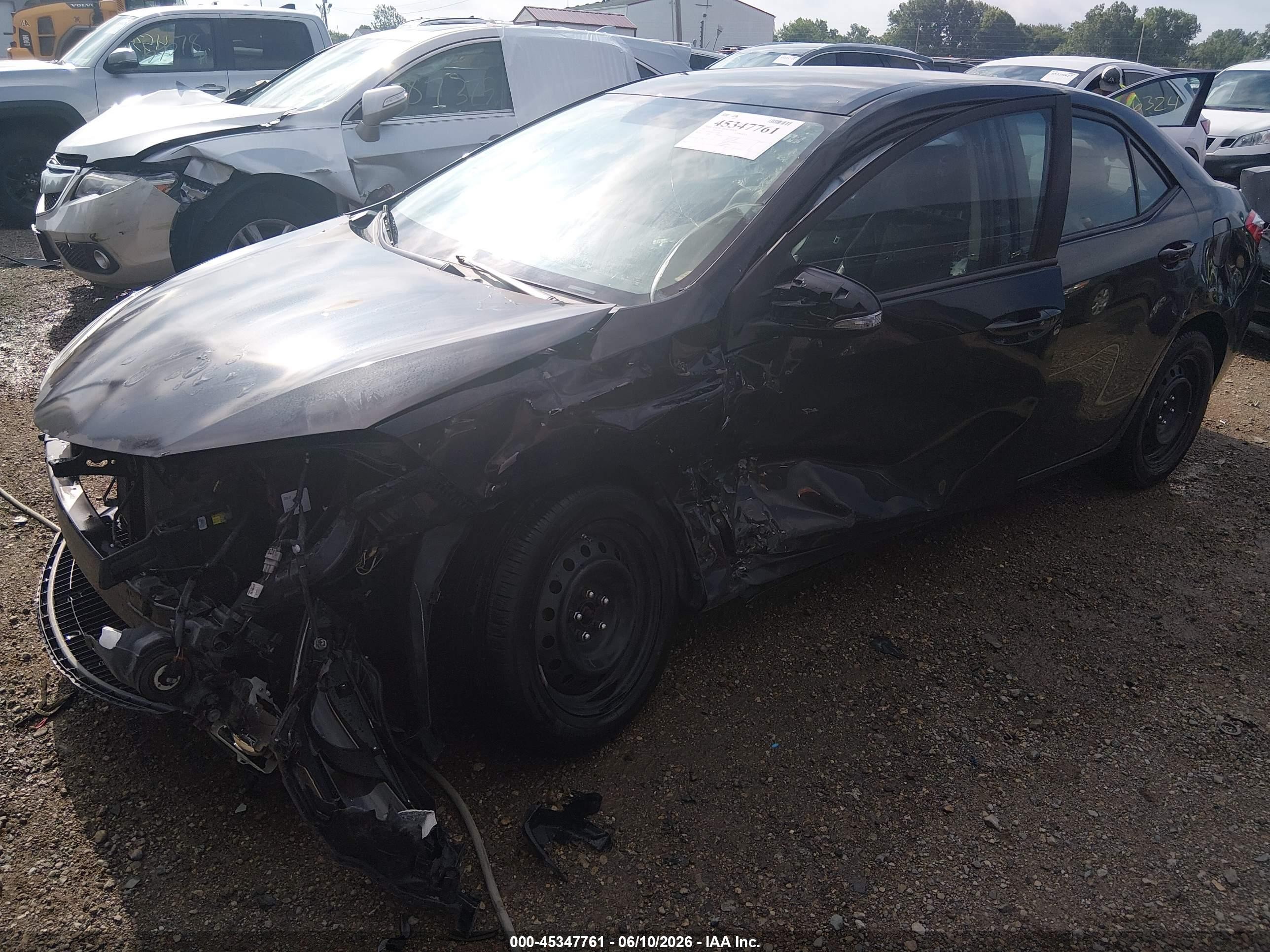 2015 Toyota Corolla S Black vin: 2T1BURHE9FC332373