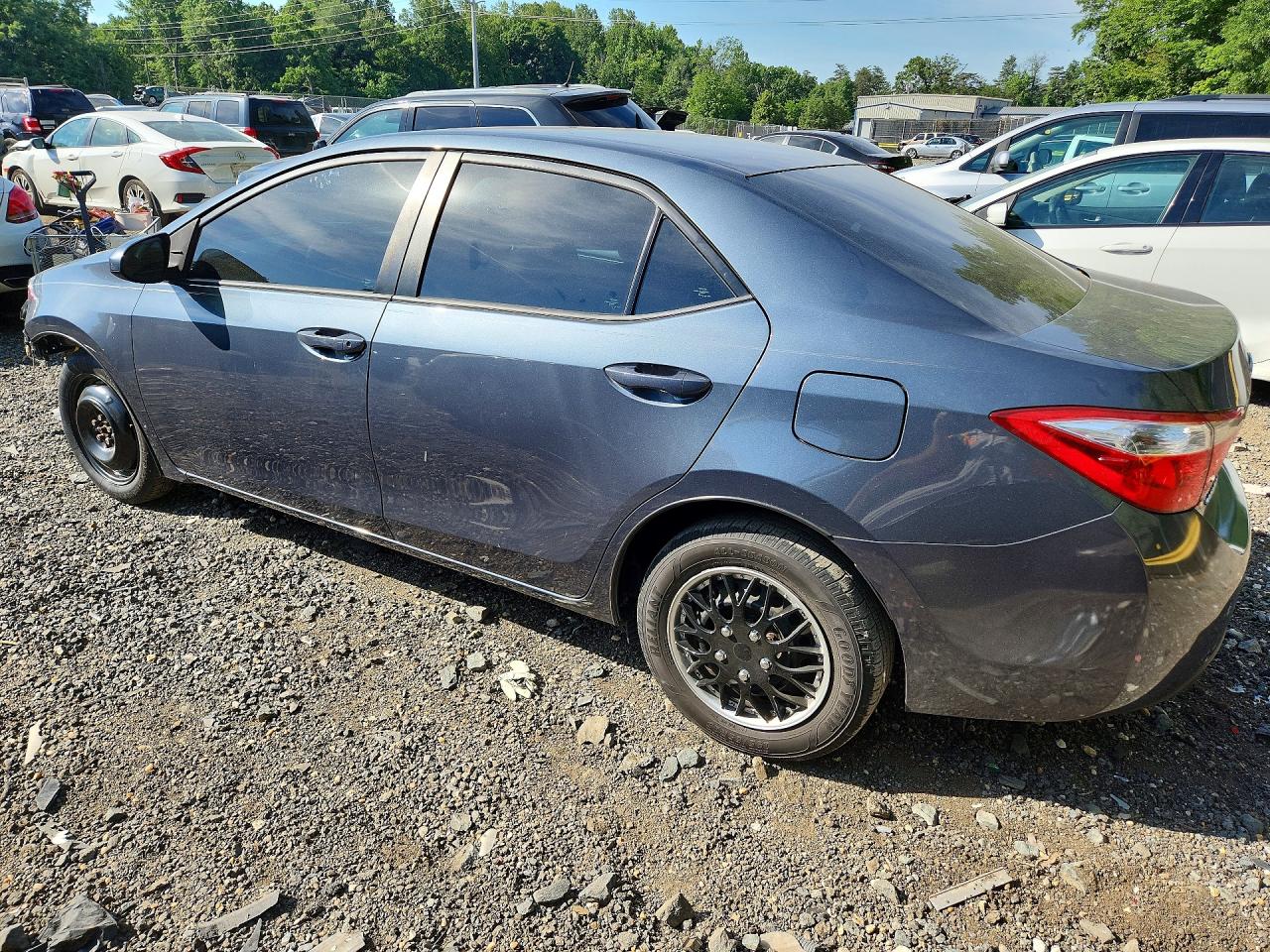 2015 Toyota Corolla L Blue vin: 2T1BURHE9FC349416