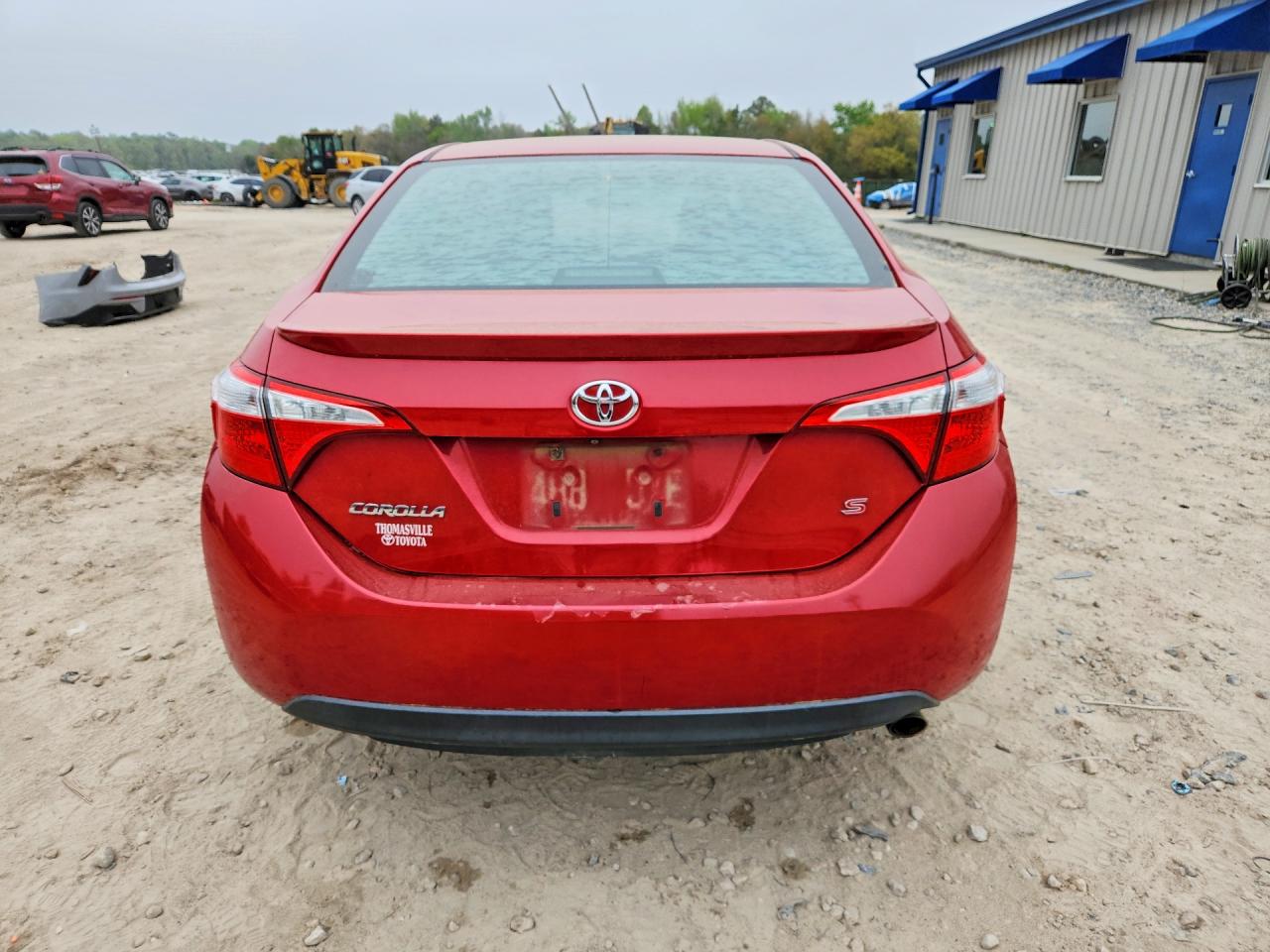2015 Toyota Corolla S Red vin: 2T1BURHE9FC353174
