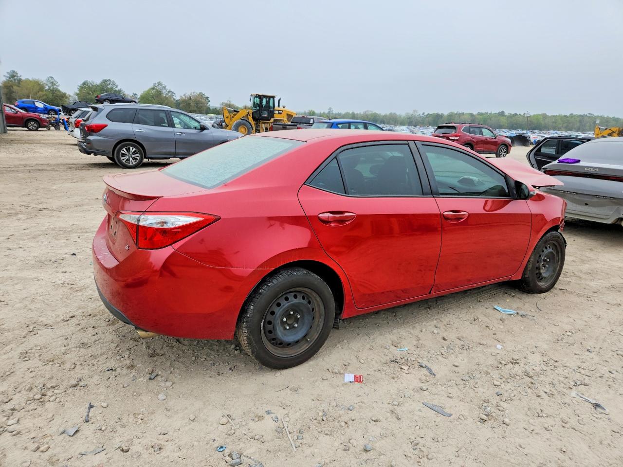 2015 Toyota Corolla S Red vin: 2T1BURHE9FC353174
