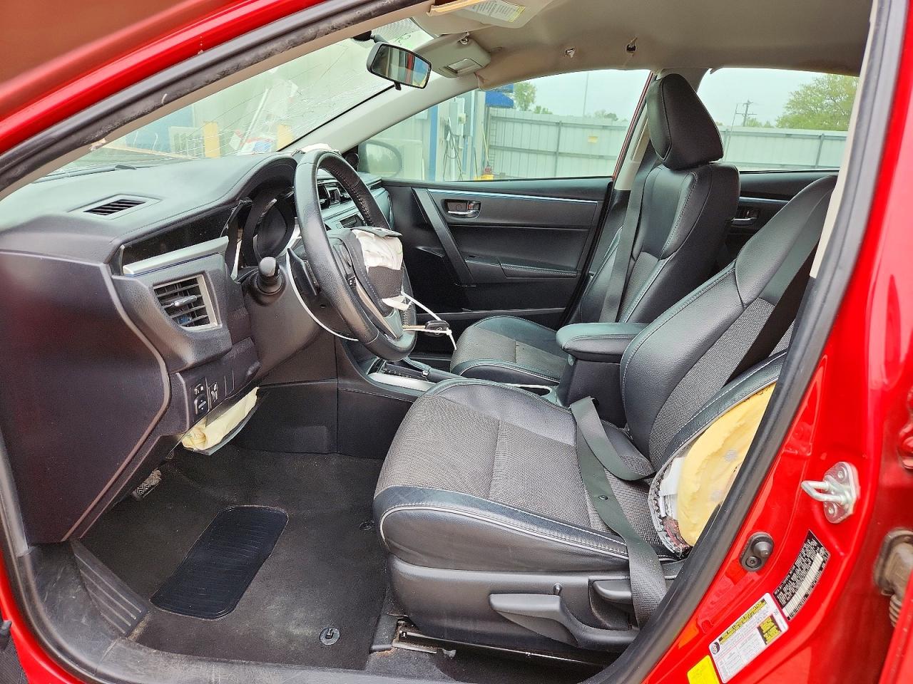 2015 Toyota Corolla S Red vin: 2T1BURHE9FC353174