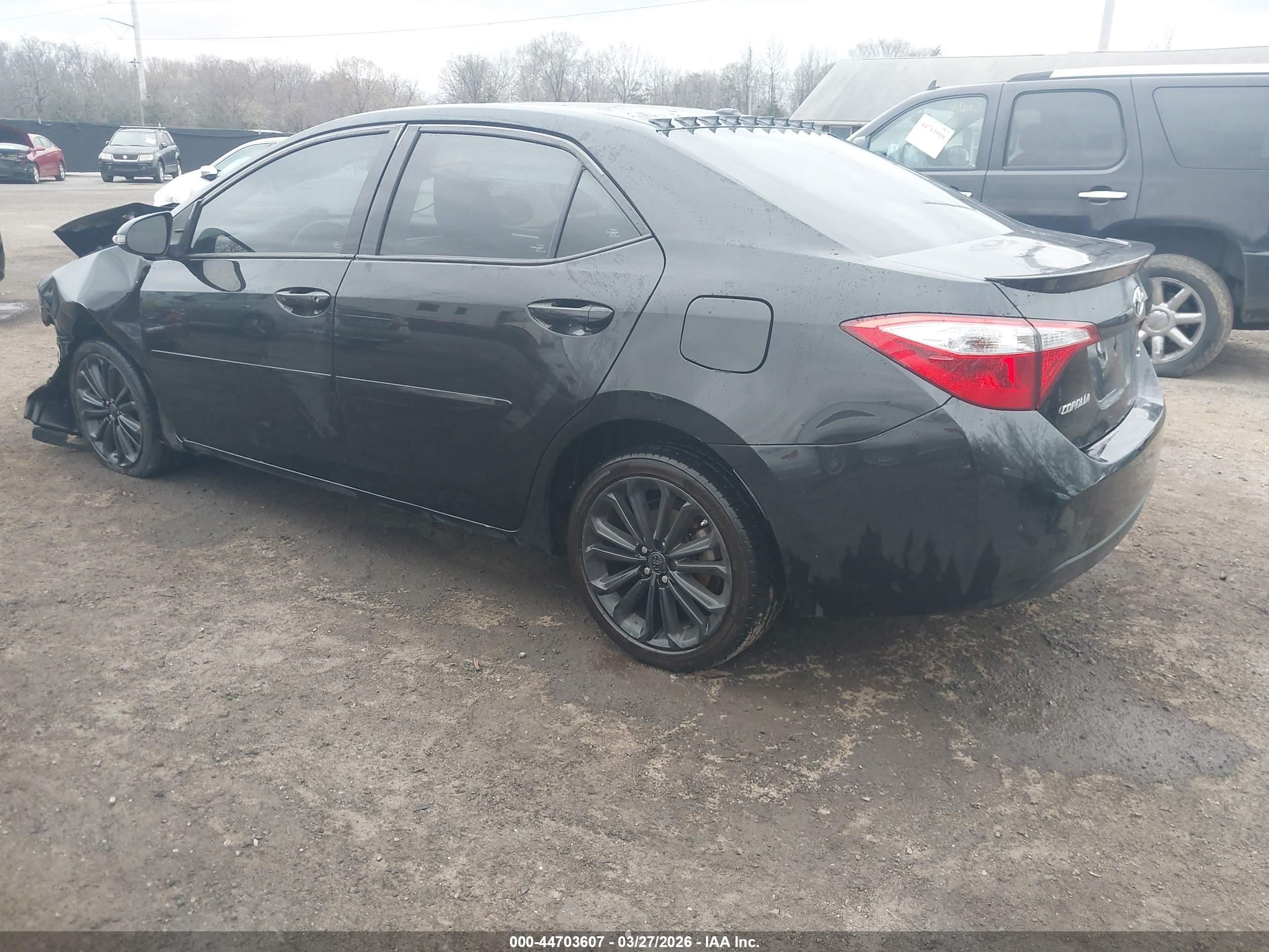 2015 Toyota Corolla S Plus Черный vin: 2T1BURHE9FC364112