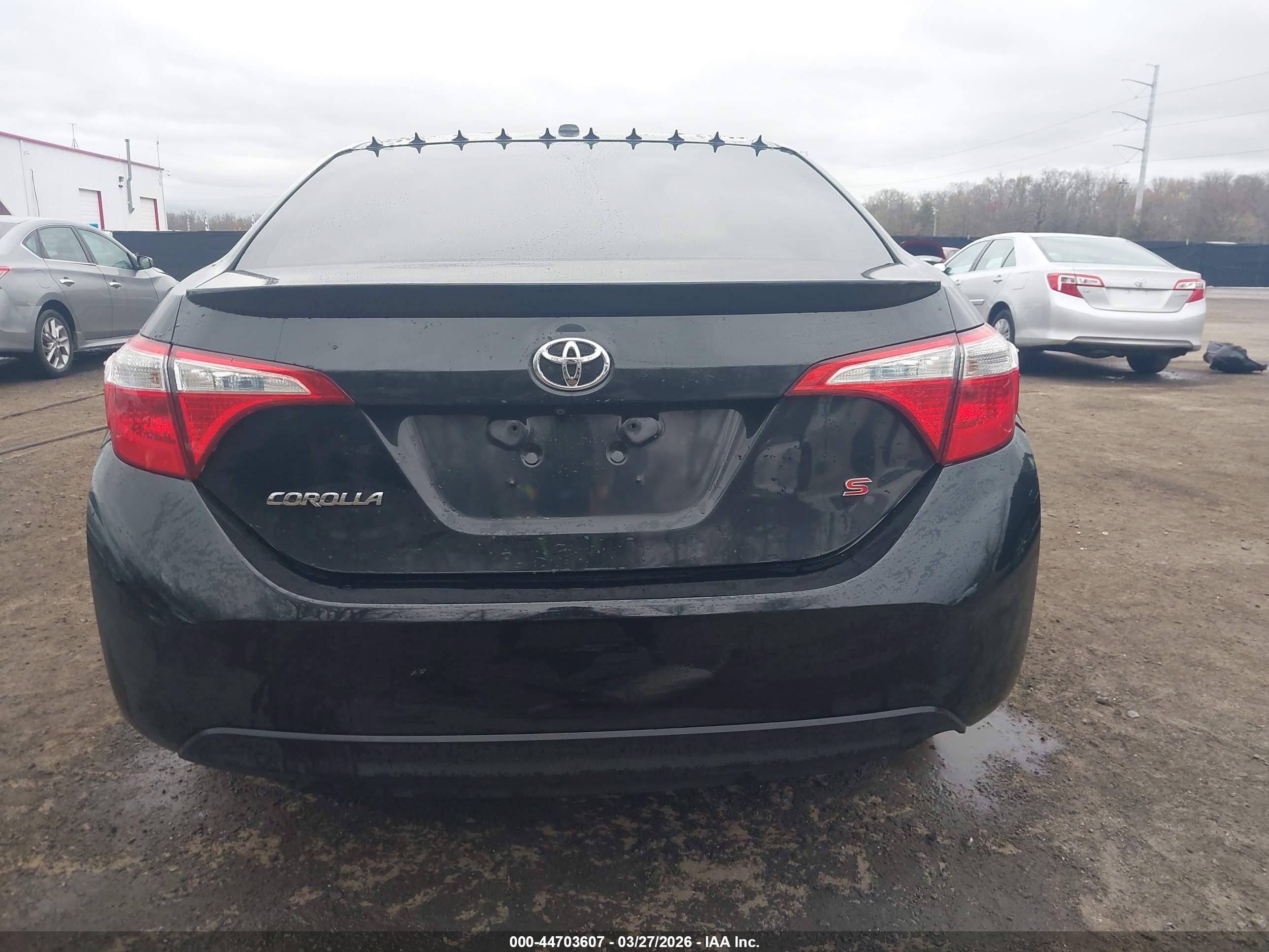 2015 Toyota Corolla S Plus Черный vin: 2T1BURHE9FC364112