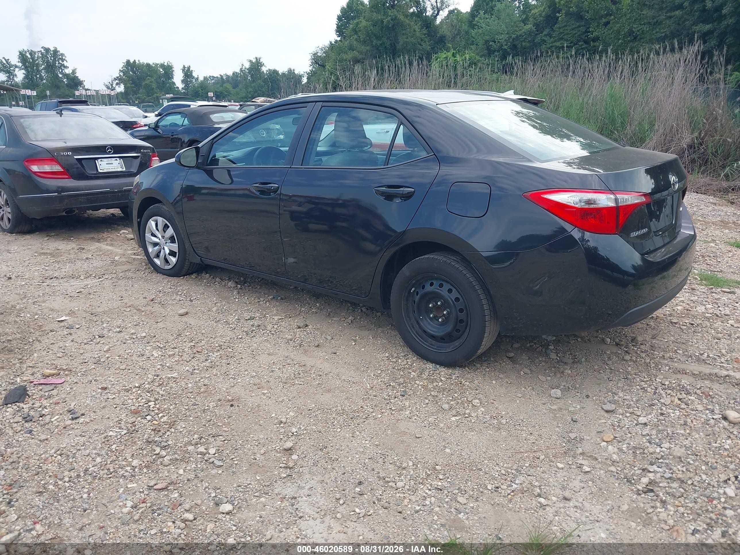 2015 Toyota Corolla Le Black vin: 2T1BURHE9FC380018