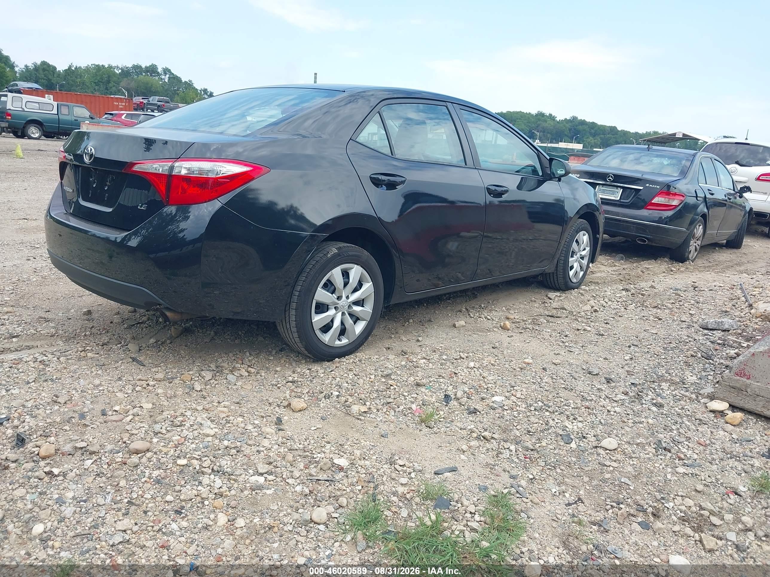 2015 Toyota Corolla Le Black vin: 2T1BURHE9FC380018