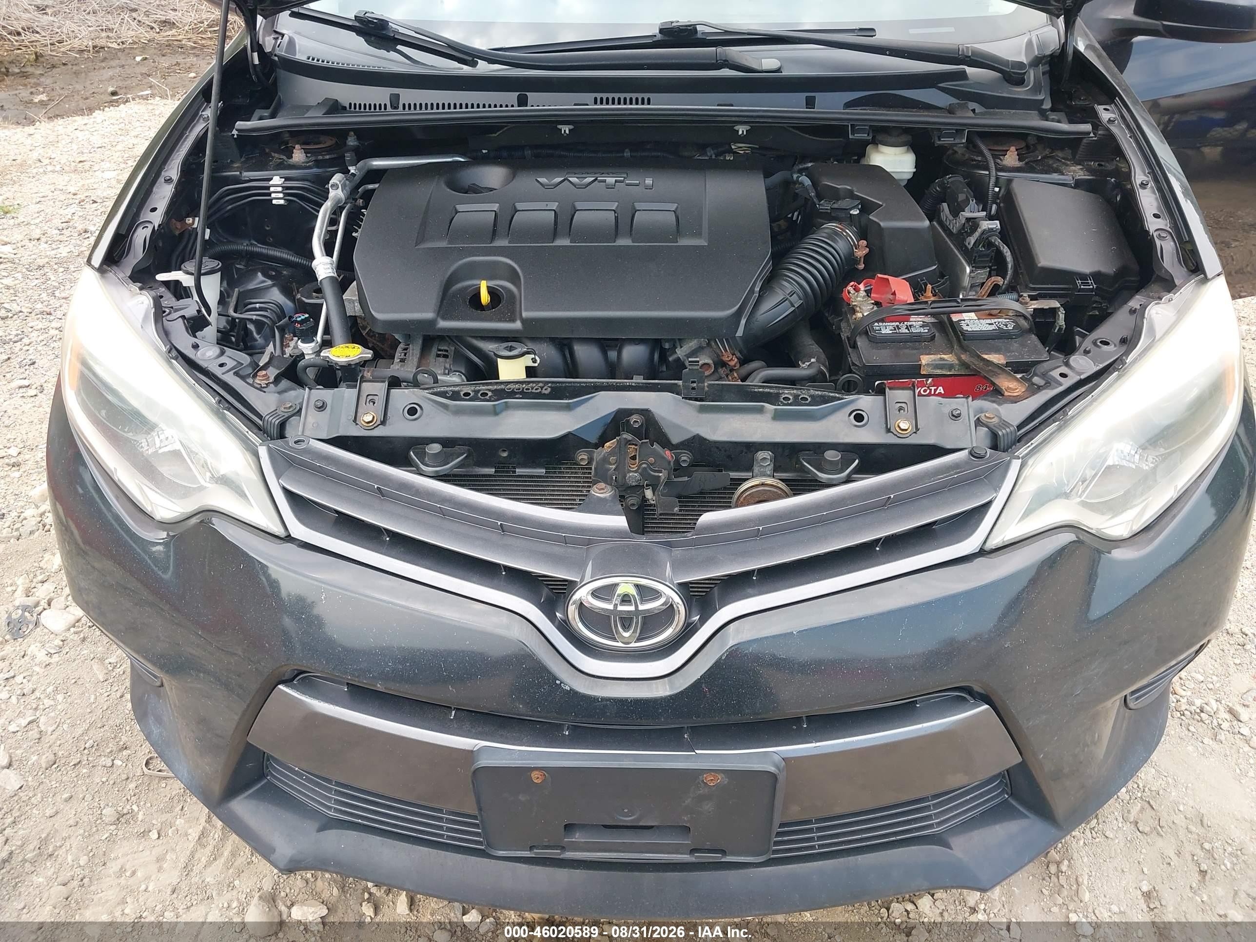 2015 Toyota Corolla Le Black vin: 2T1BURHE9FC380018