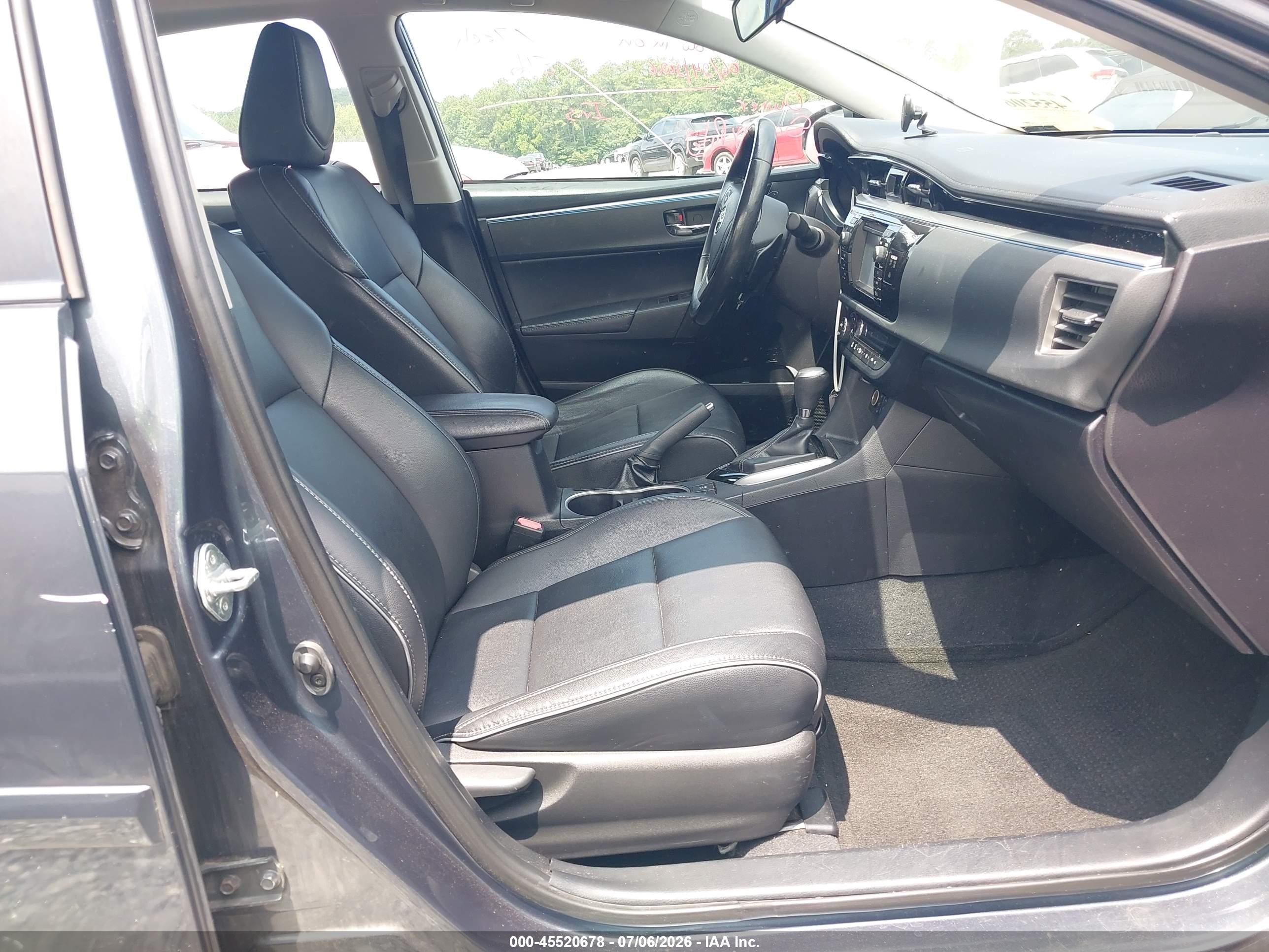 2015 Toyota Corolla S Premium Black vin: 2T1BURHE9FC384683