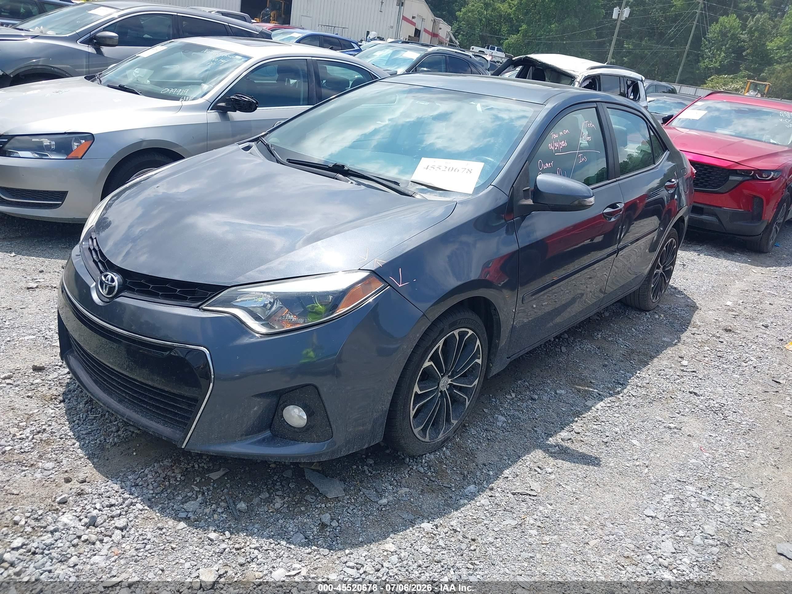 2015 Toyota Corolla S Premium Black vin: 2T1BURHE9FC384683