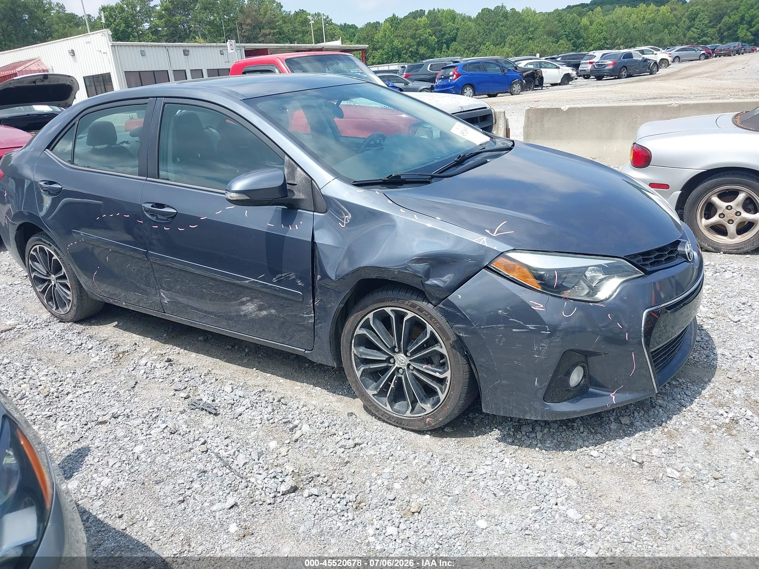 2015 Toyota Corolla S Premium Black vin: 2T1BURHE9FC384683