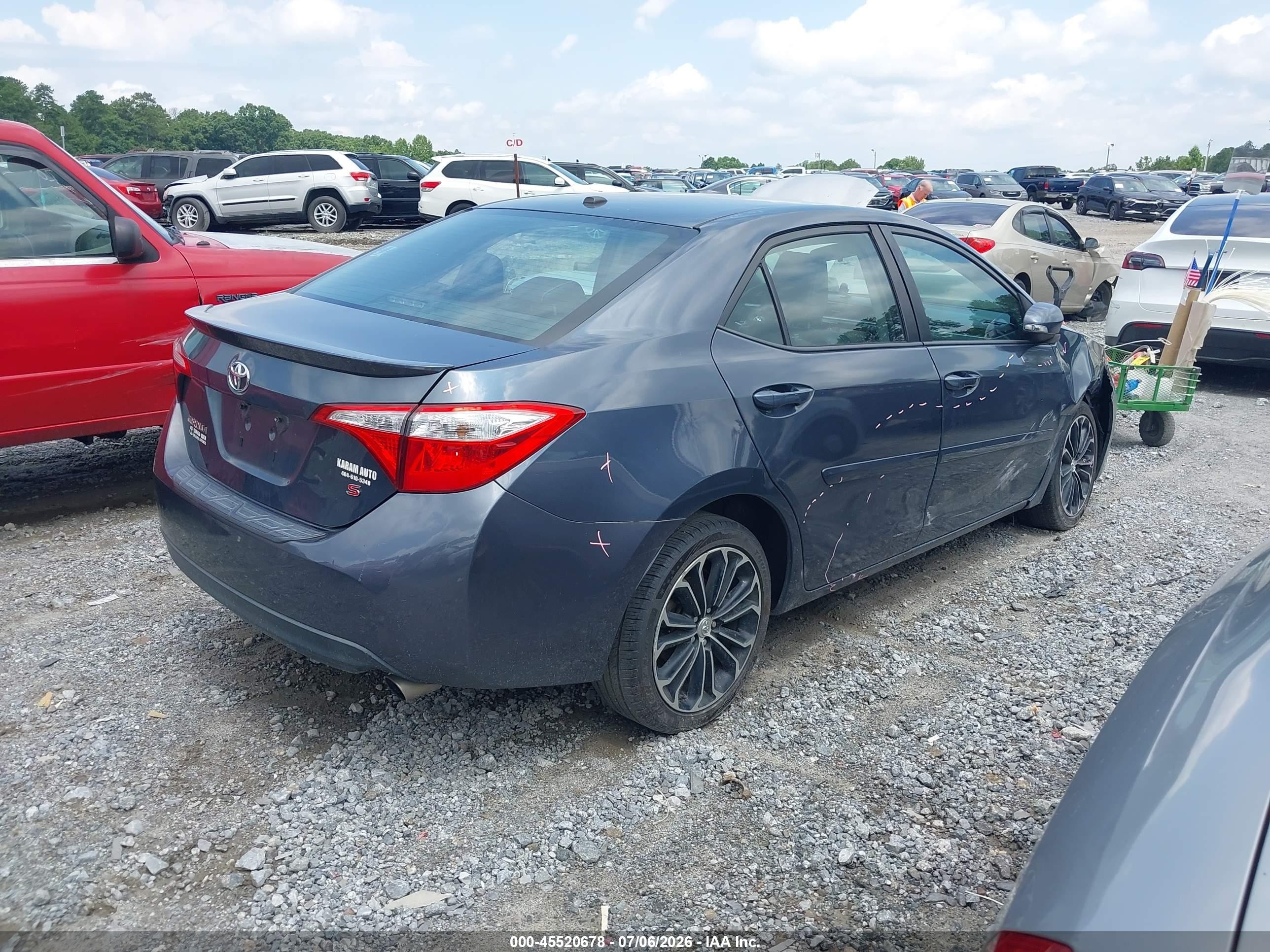 2015 Toyota Corolla S Premium Black vin: 2T1BURHE9FC384683