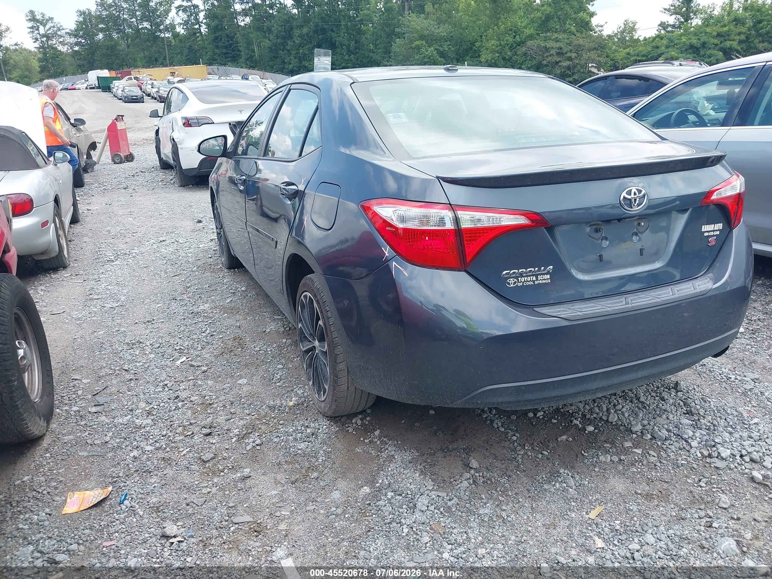 2015 Toyota Corolla S Premium Black vin: 2T1BURHE9FC384683