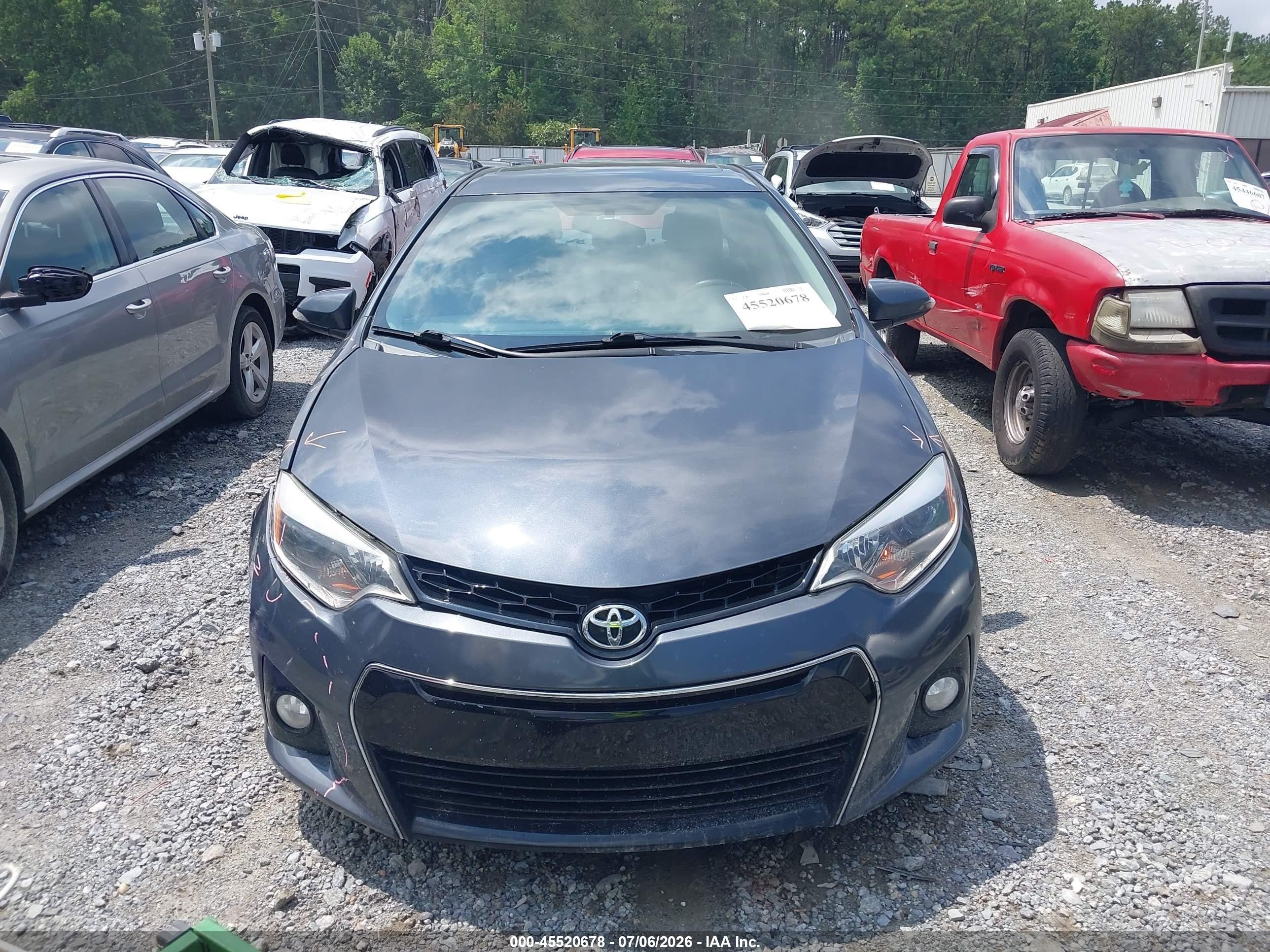 2015 Toyota Corolla S Premium Black vin: 2T1BURHE9FC384683